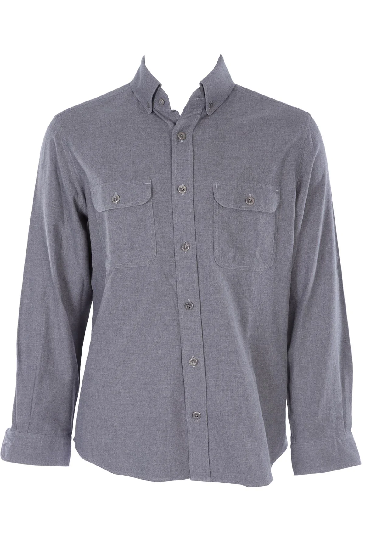 TOM FORD GREY MEN'S COTTON SHIRT UK/US 42