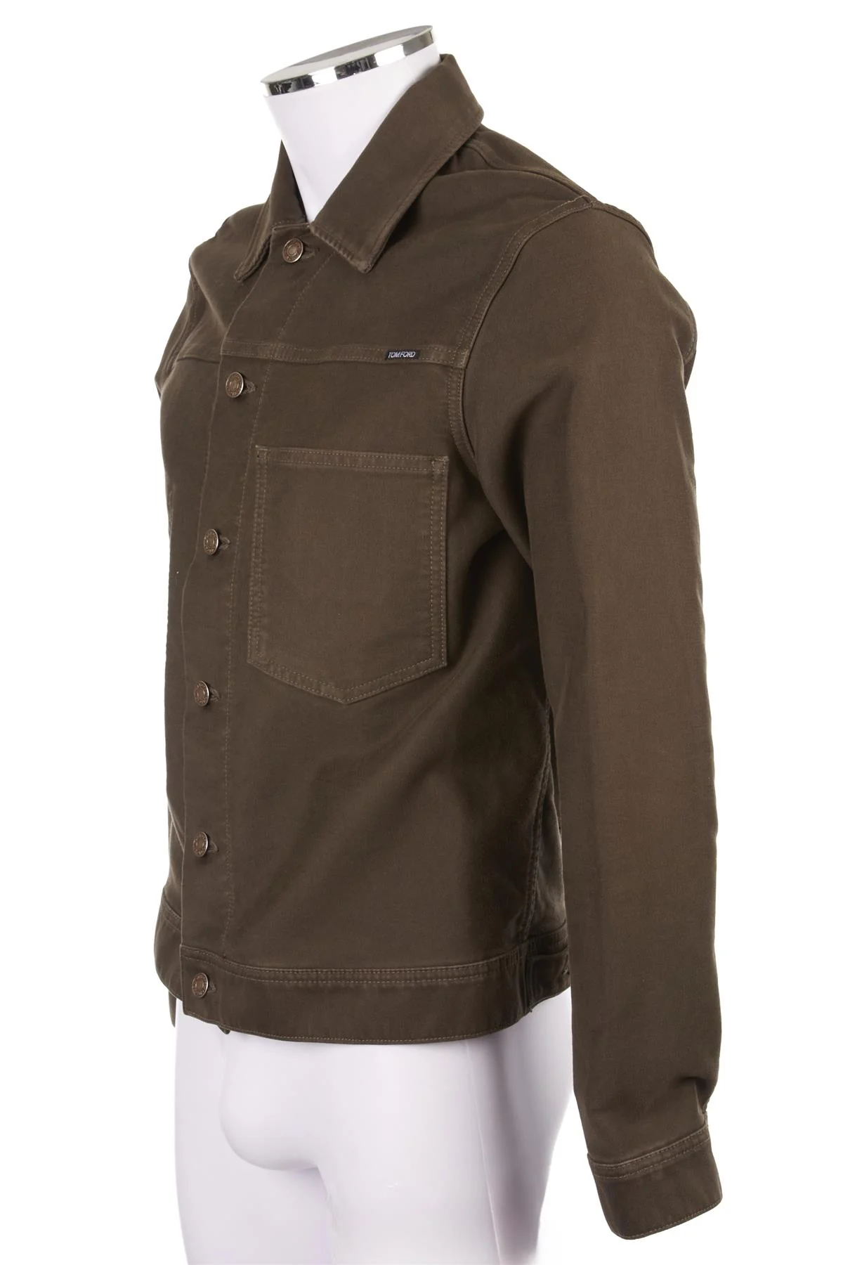 TOM FORD KHAKI COTTON JACKET MEDIUM - Image 3