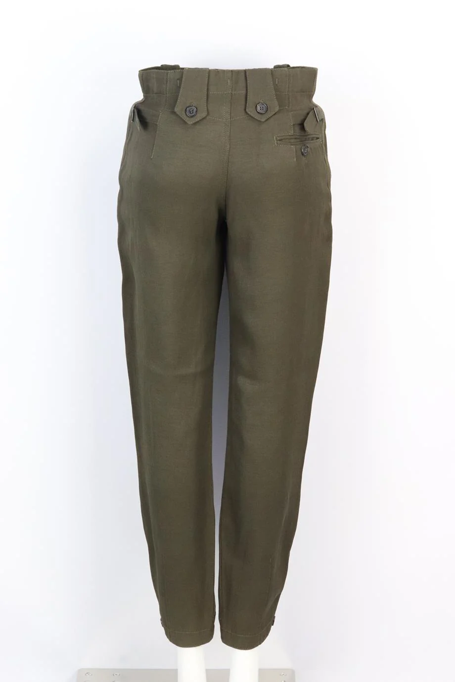 TOM FORD LINEN BLEND TAPERED PANTS IT 36 UK 4 - Image 4