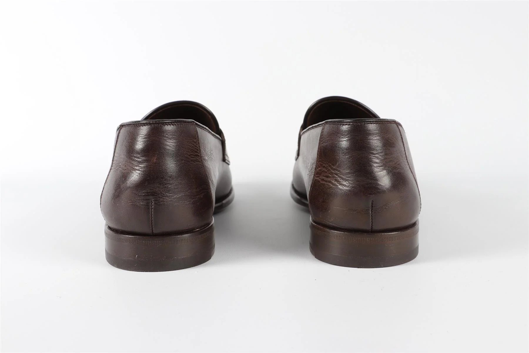TOM FORD MEN'S BROWN LEATHER LOAFERS EU 44 UK 10 US 11 - Image 5