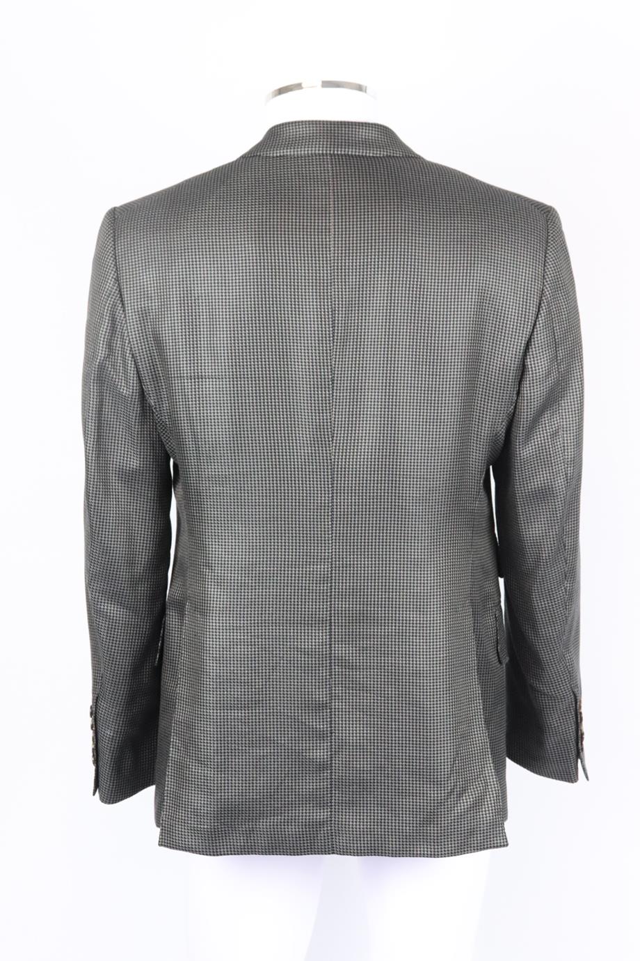 TOM FORD MEN'S HOUNDSTOOTH COTTON AND SILK BLEND BLAZER IT 52 UK/US CHEST 42 - Image 3