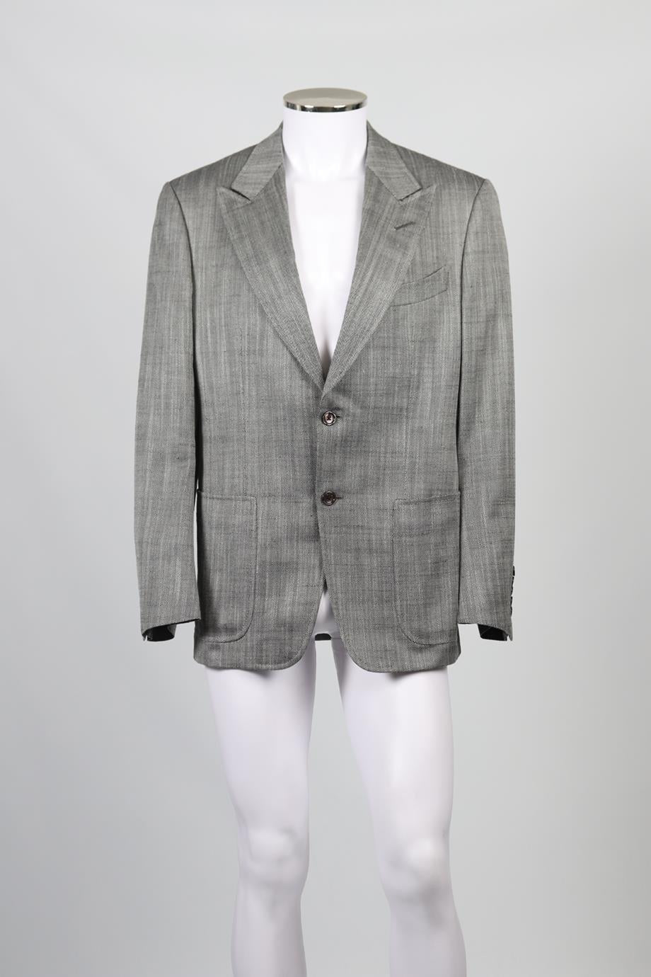 TOM FORD MEN'S SILK BLEND BLAZER IT 52 UK/US 42 FR 52 - Image 2