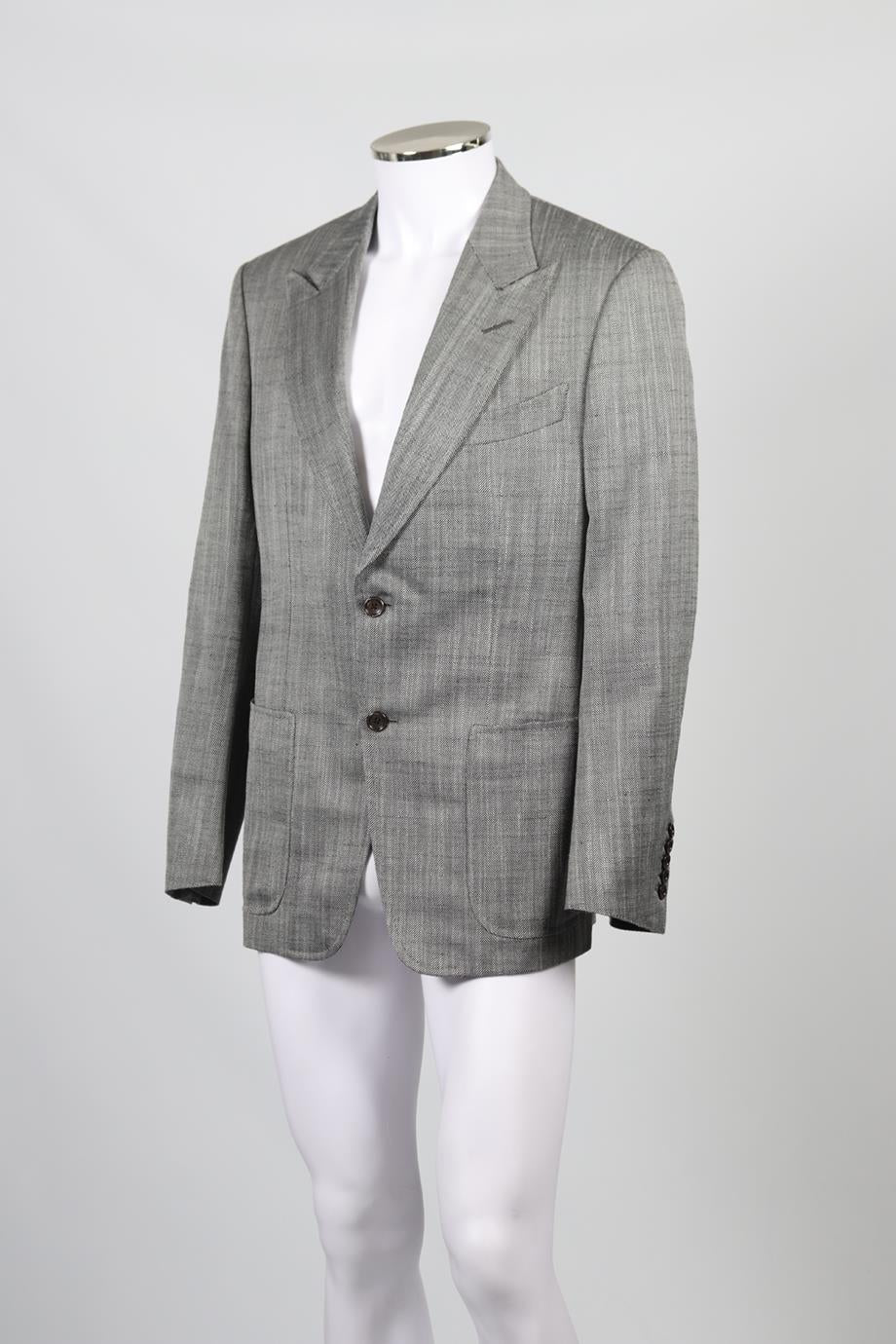 TOM FORD MEN'S SILK BLEND BLAZER IT 52 UK/US 42 FR 52 - Image 3