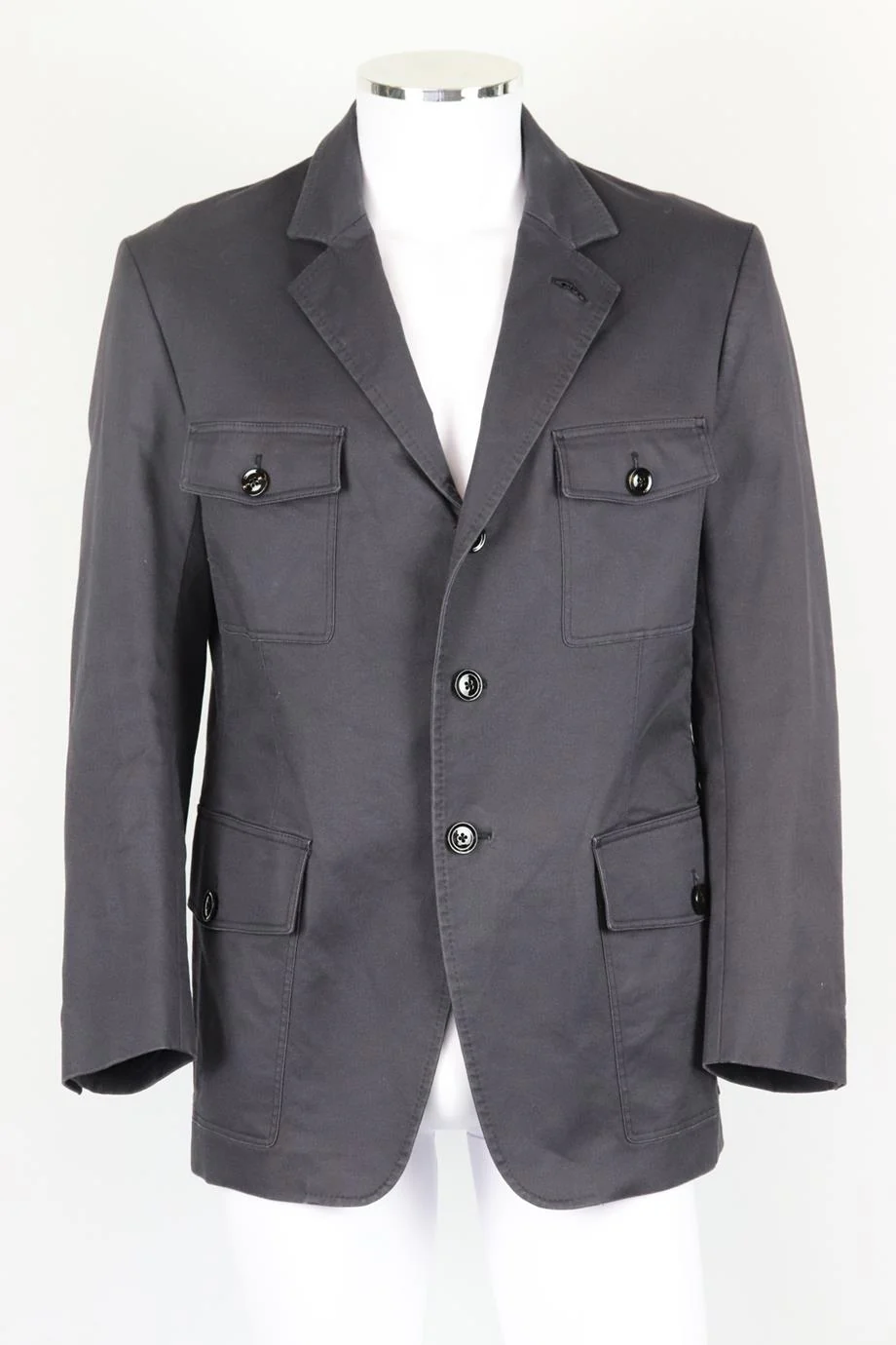 TOM FORD MEN'S SUEDE PANELED COTTON BLEND JACKET IT 54 UK/US CHEST 44 - Image 2