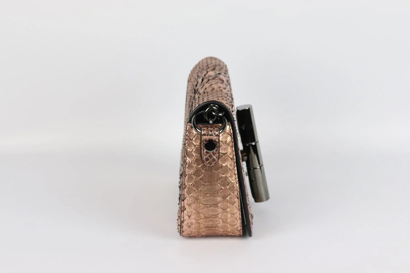 TOM FORD NATALIA SMALL METALLIC PYTHON SHOULDER BAG - Image 3