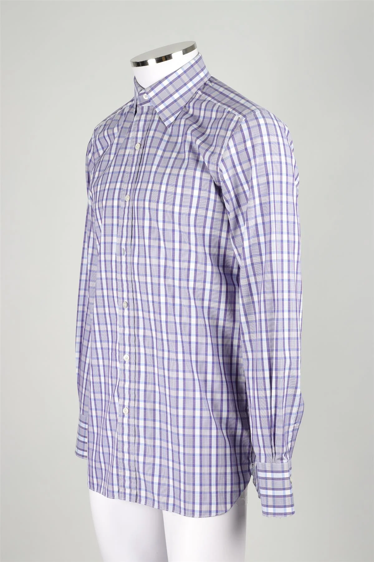 TOM FORD PURPLE MEN'S COTTON SHIRT EU 40 UK 40 - Image 3
