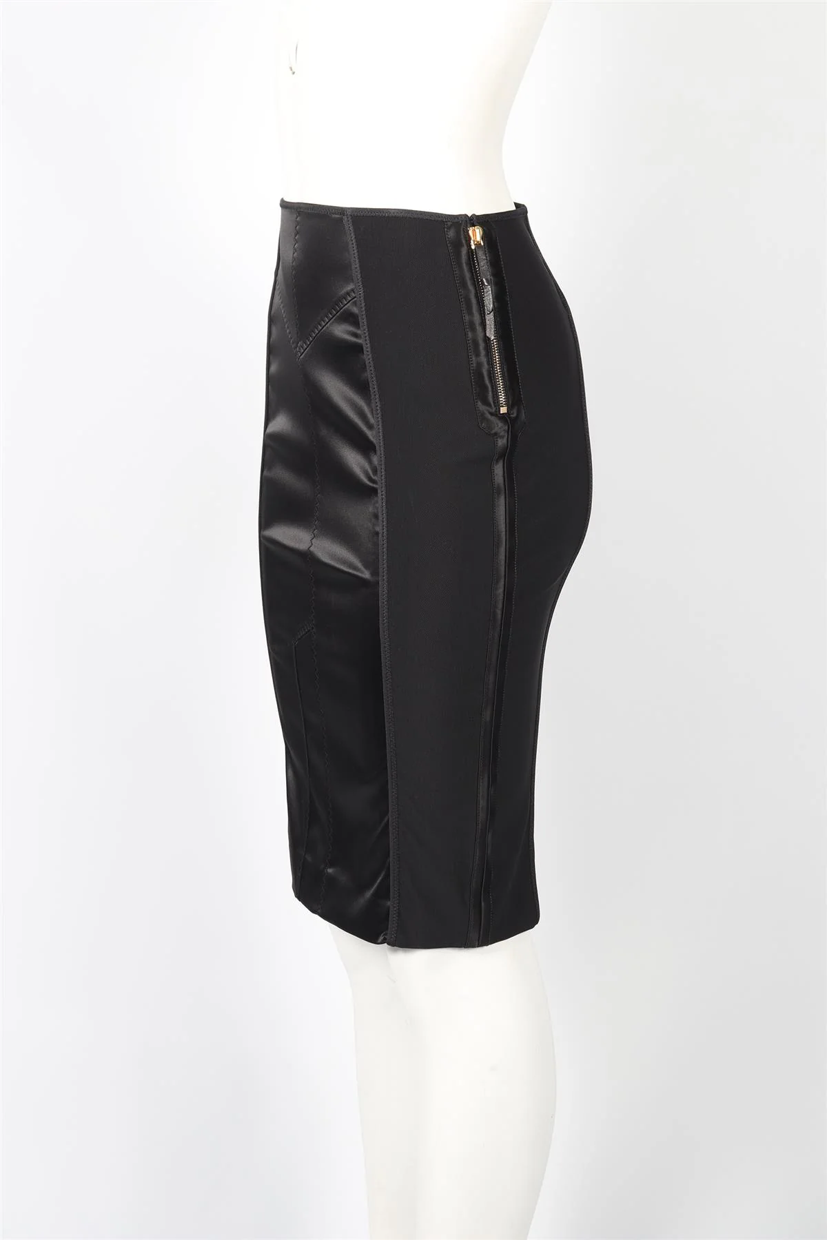 TOM FORD SILK BLEND MINI SKIRT IT 40 UK 8 - Image 3