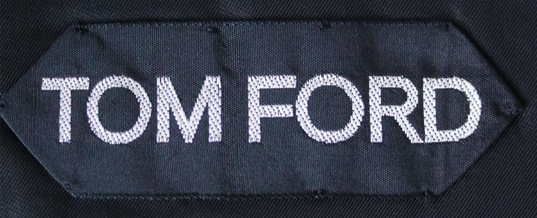 TOM FORD TEXTURED SATIN TRIMMED DINNER JACKET IT 46 UK 36 - Image 4