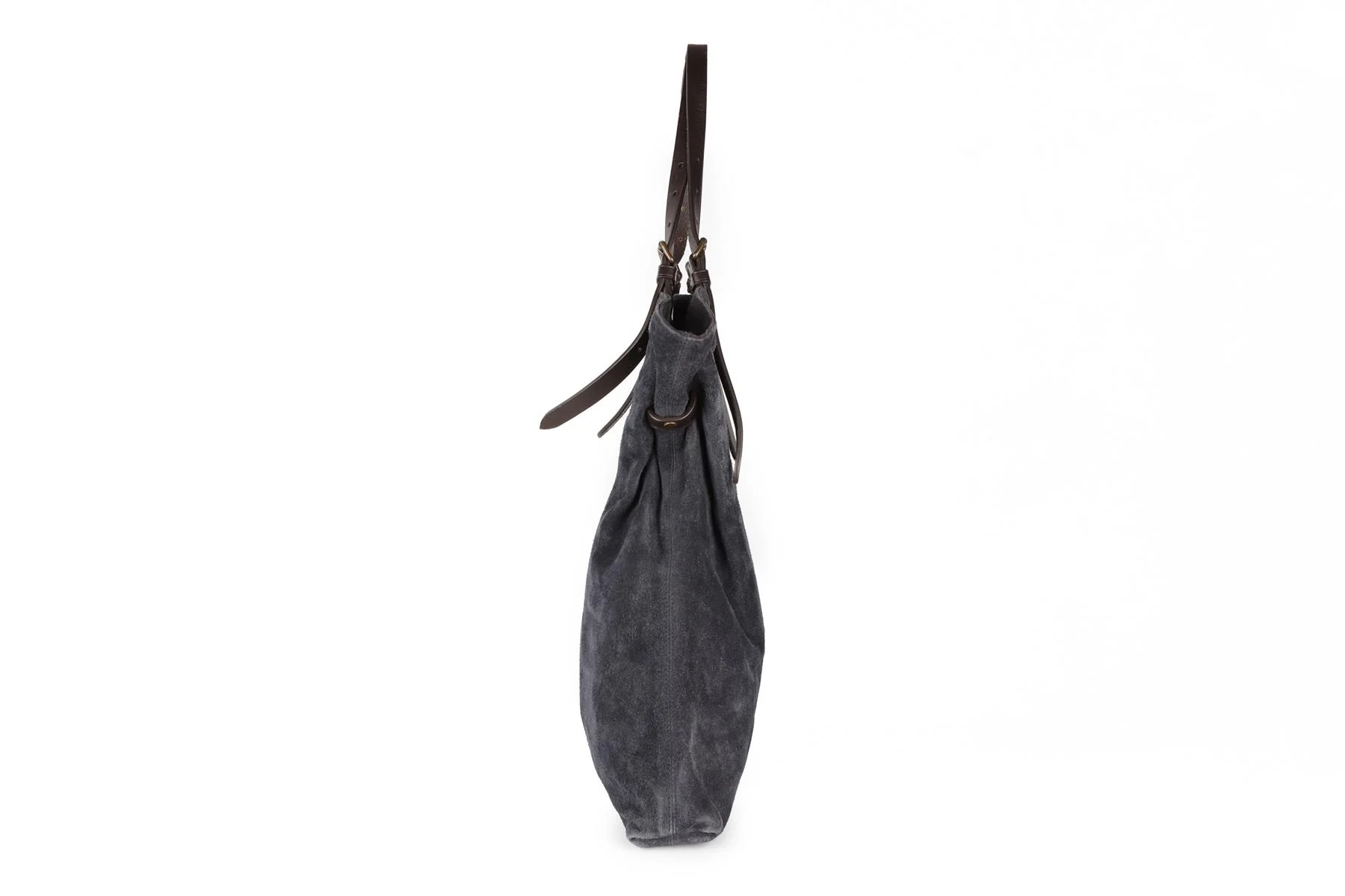 TOMAS MAIER NAVY SUEDE TOTE BAG - Image 4