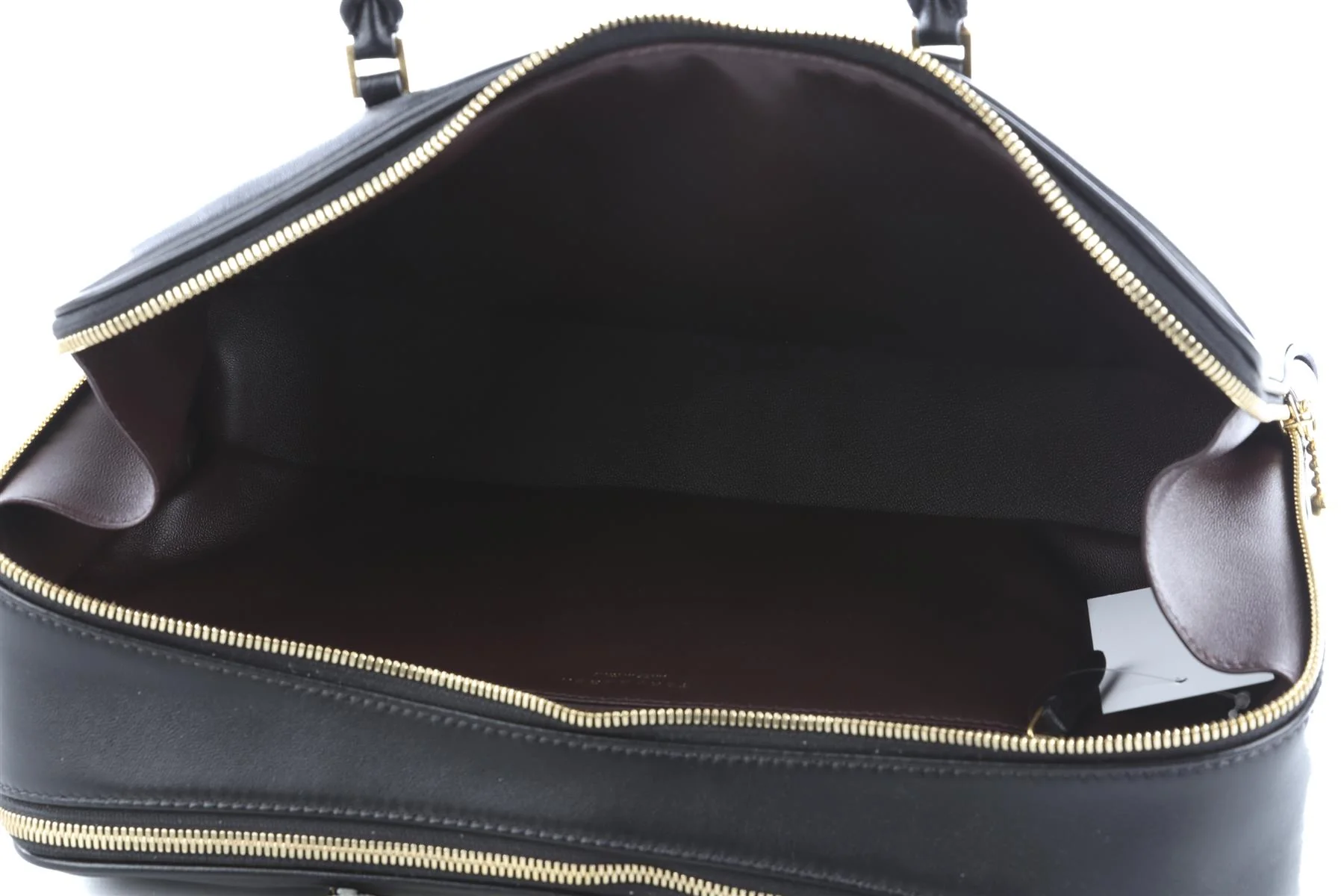 TORY BURCH BLACK MARSHMALLOW LEATHER TOTE BAG - Image 10