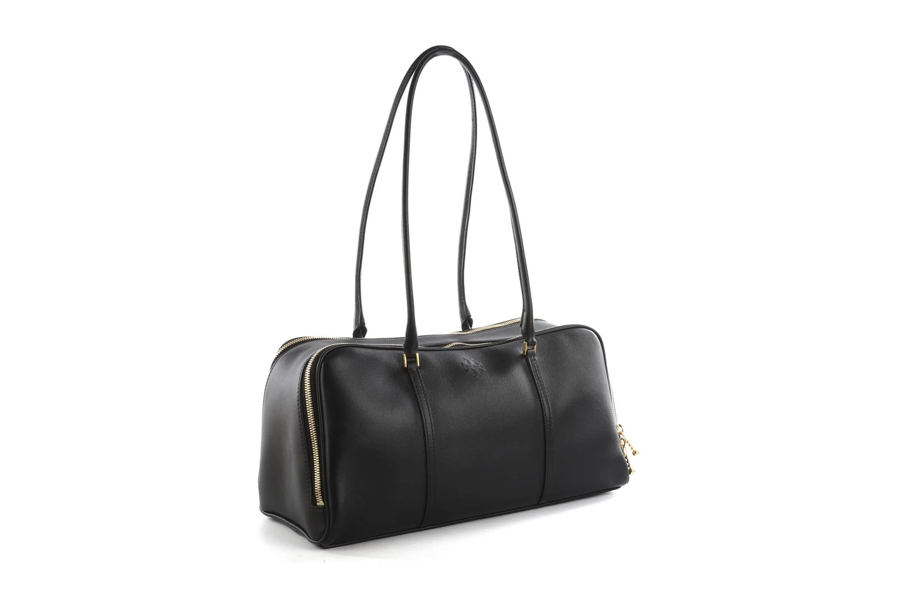 TORY BURCH BLACK MARSHMALLOW LEATHER TOTE BAG - Image 3