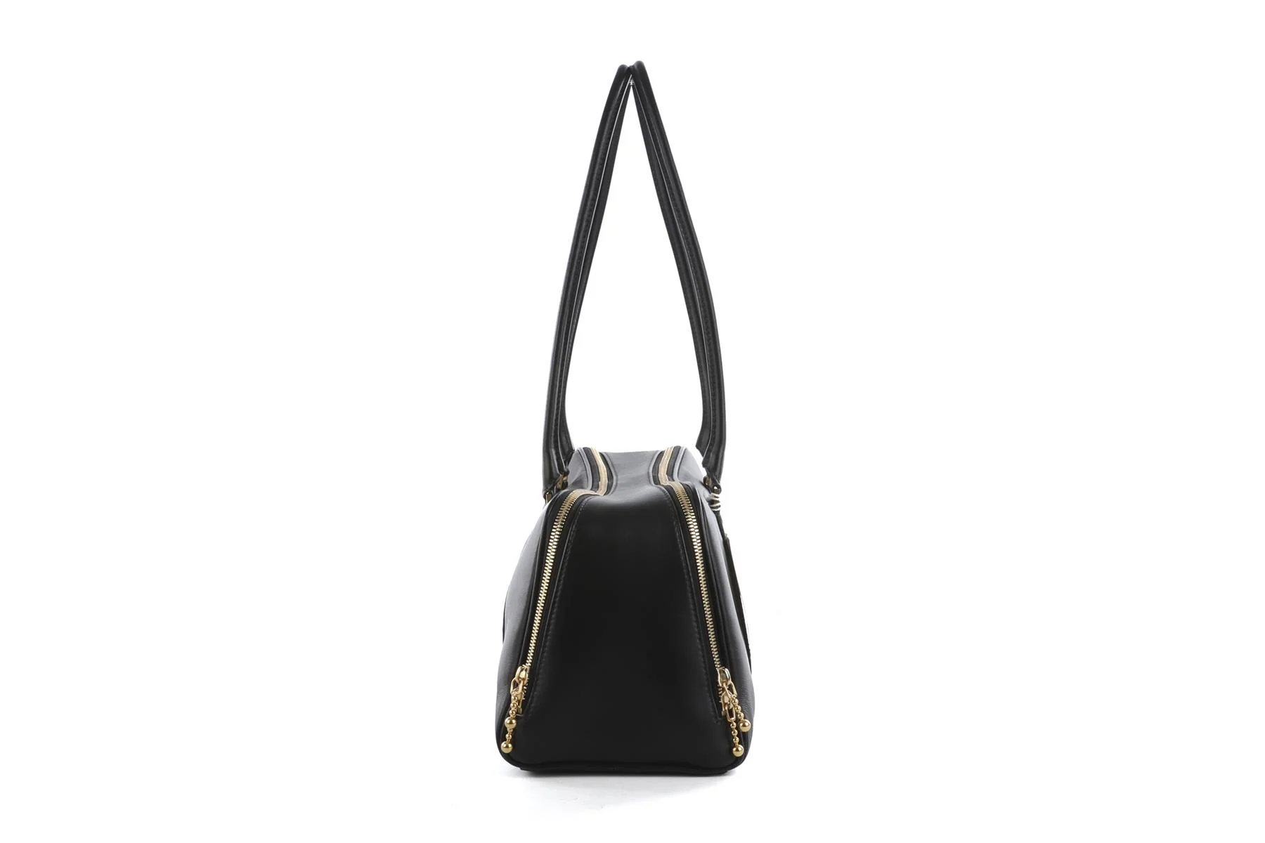 TORY BURCH BLACK MARSHMALLOW LEATHER TOTE BAG - Image 5
