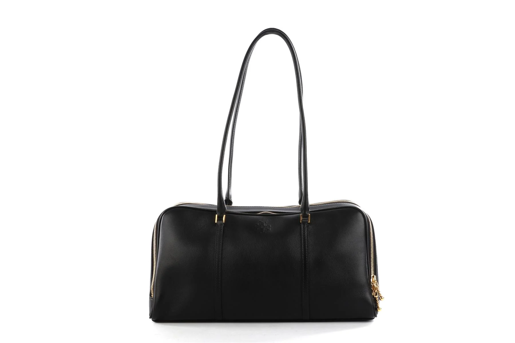 TORY BURCH BLACK MARSHMALLOW LEATHER TOTE BAG - Image 6