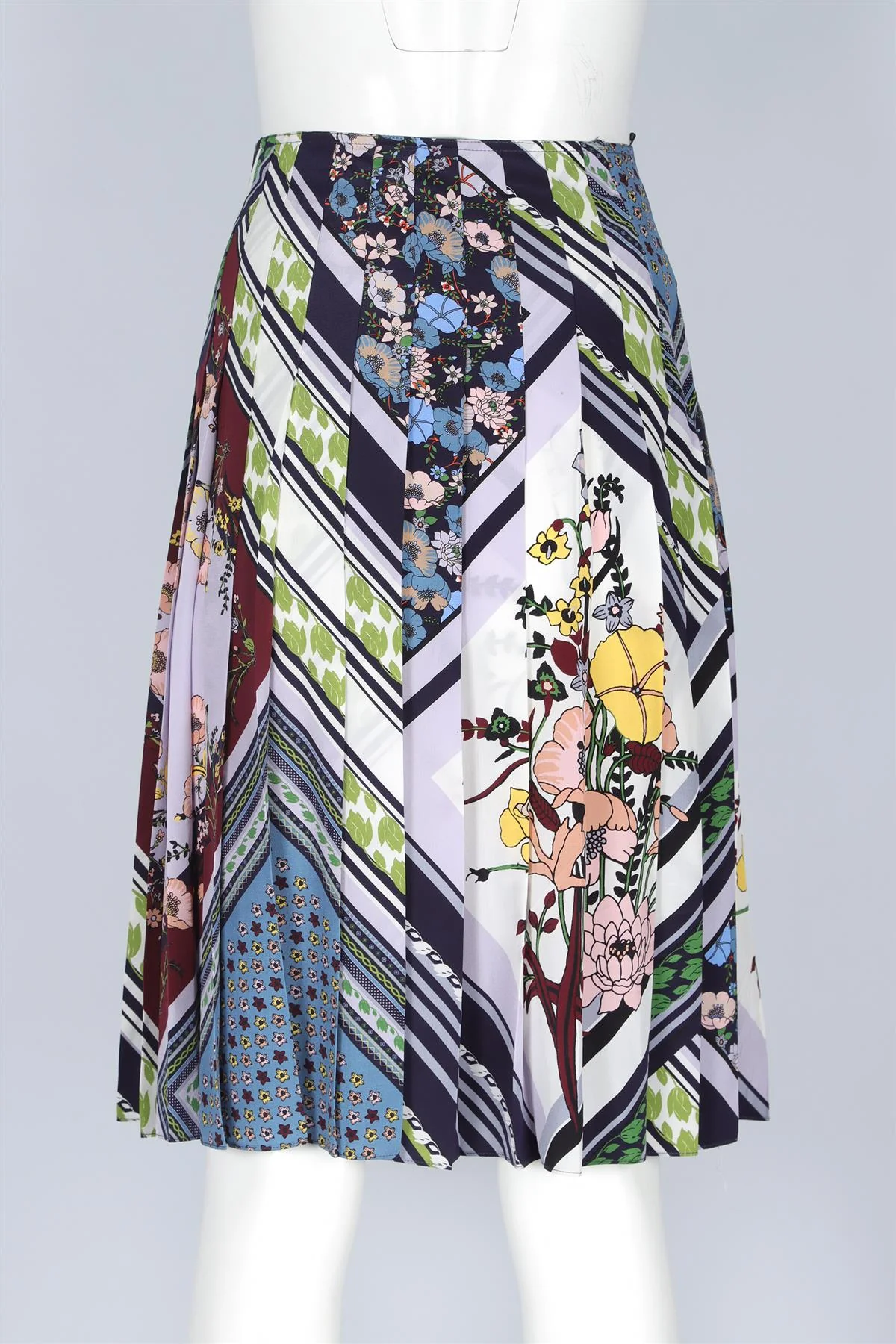 TORY BURCH MULTI SILK MIDI SKIRT US 8 UK 12 - Image 4
