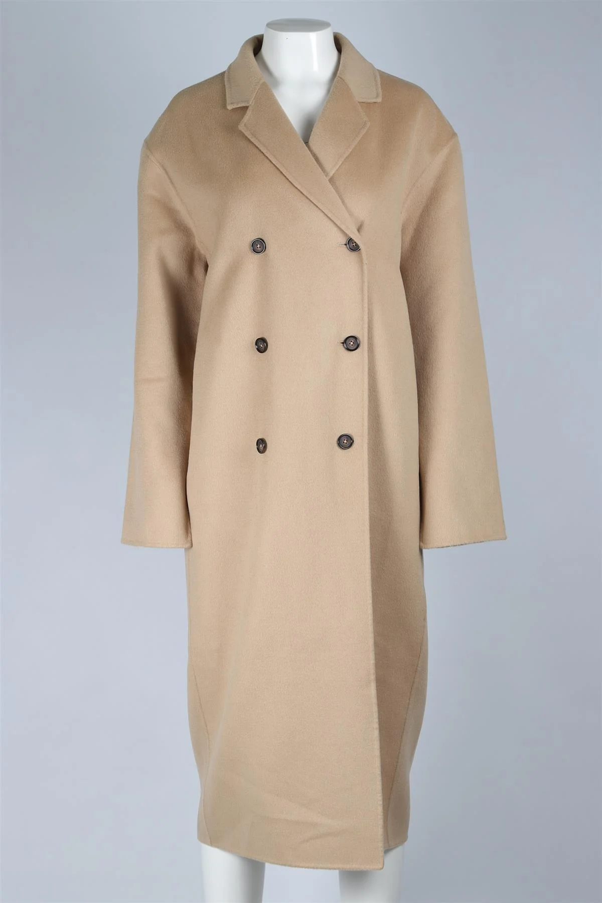 TOTEME BEIGE WOOL COAT 160/72A SMALL - Image 2