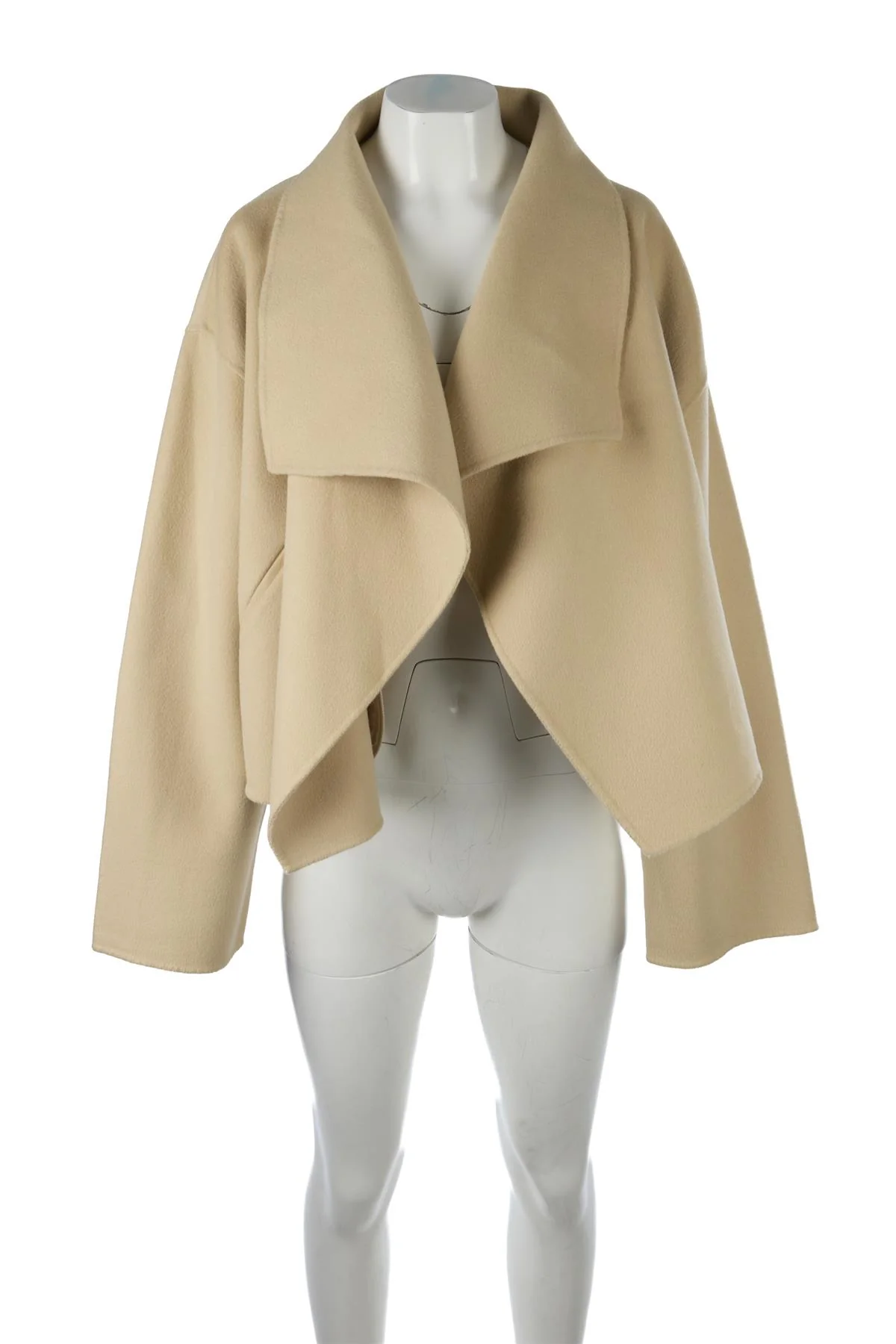 TOTEME BEIGE WOOL JACKET MEDIUM - Image 2
