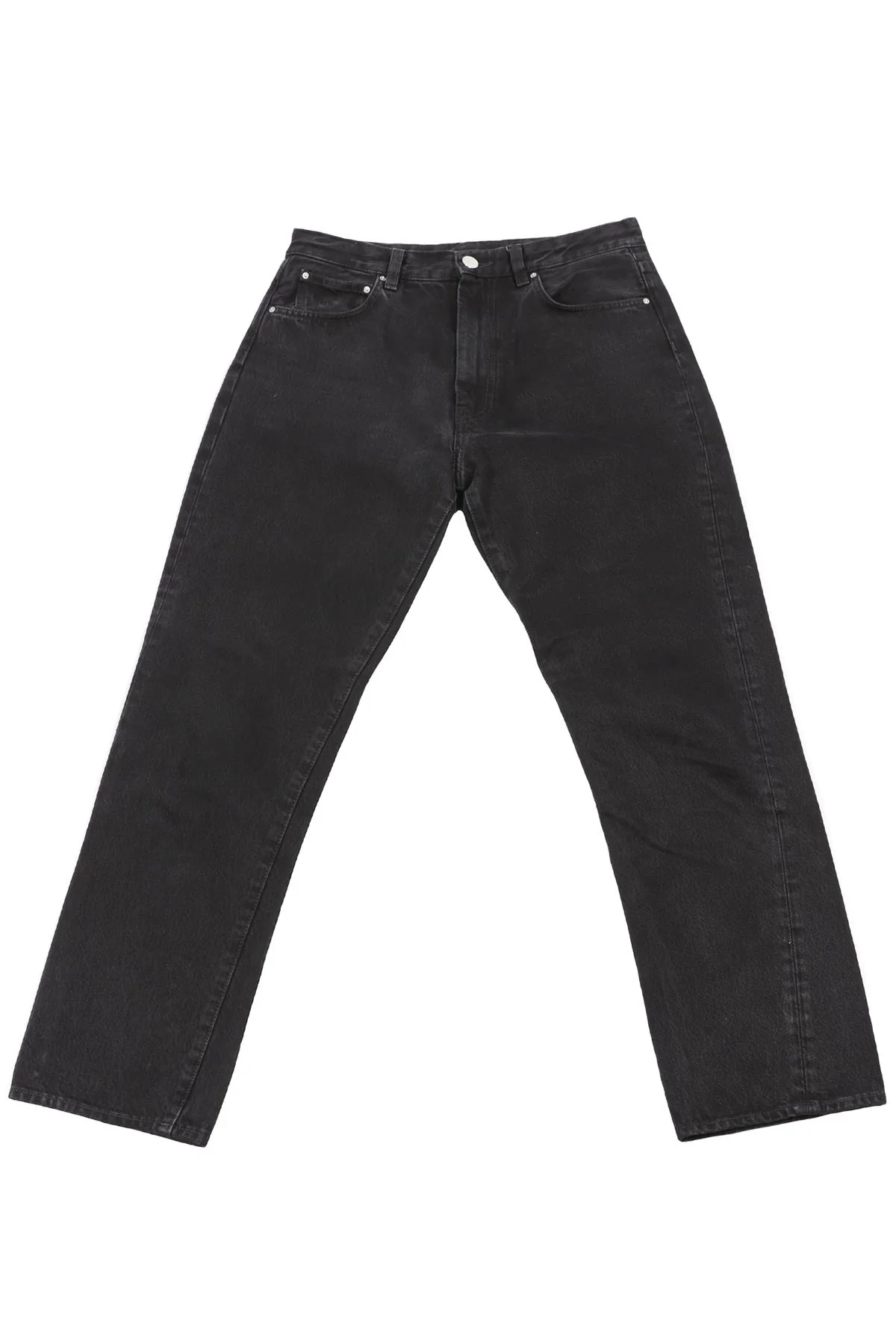 TOTEME BLACK HIGH RISE STRAIGHT LEG JEANS W28 UK 10