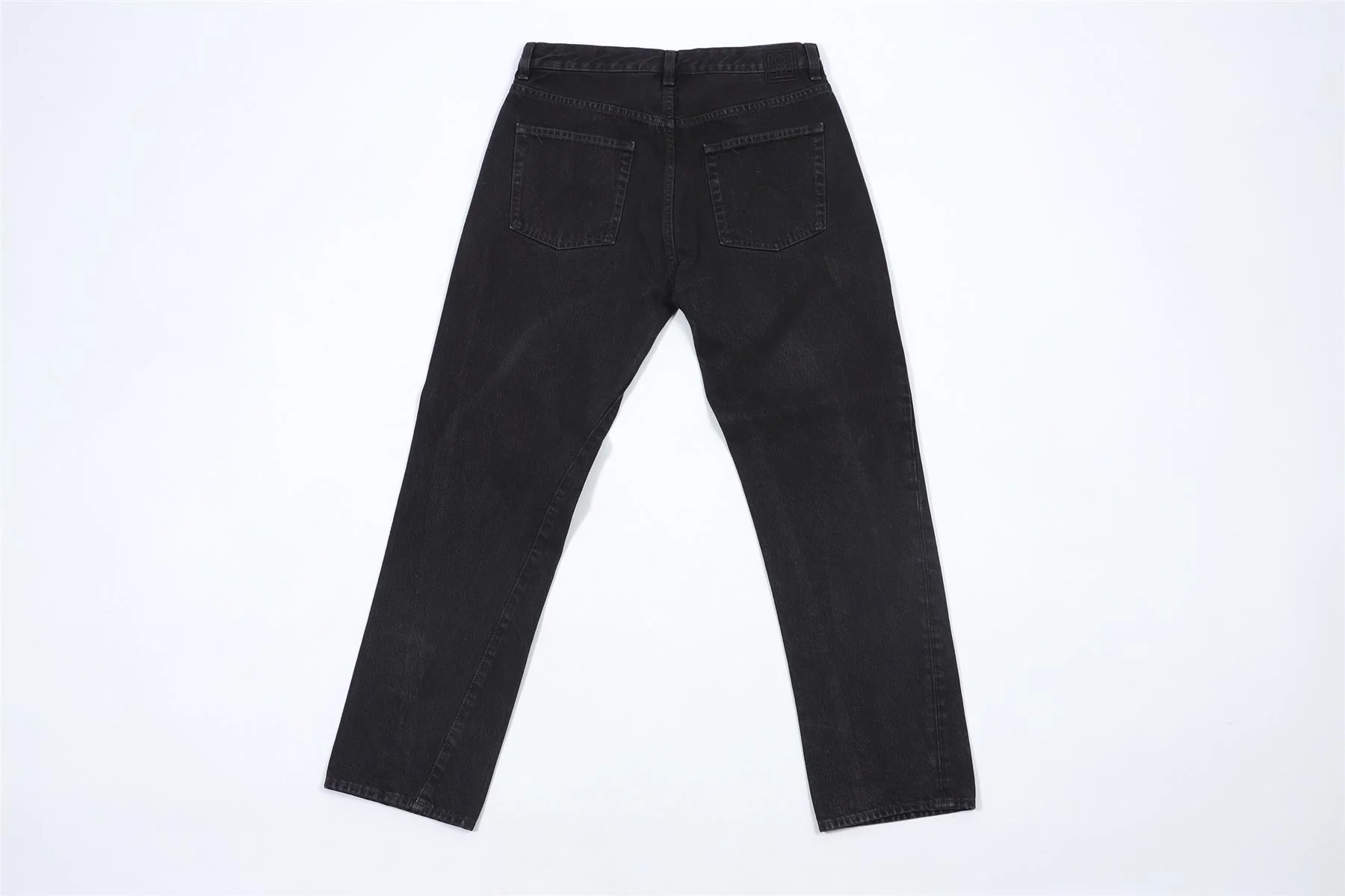 TOTEME BLACK HIGH RISE STRAIGHT LEG JEANS W28 UK 10 - Image 4