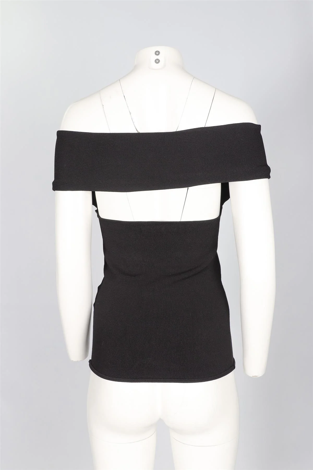 TOTEME BLACK KNIT TOP MEDIUM - Image 4