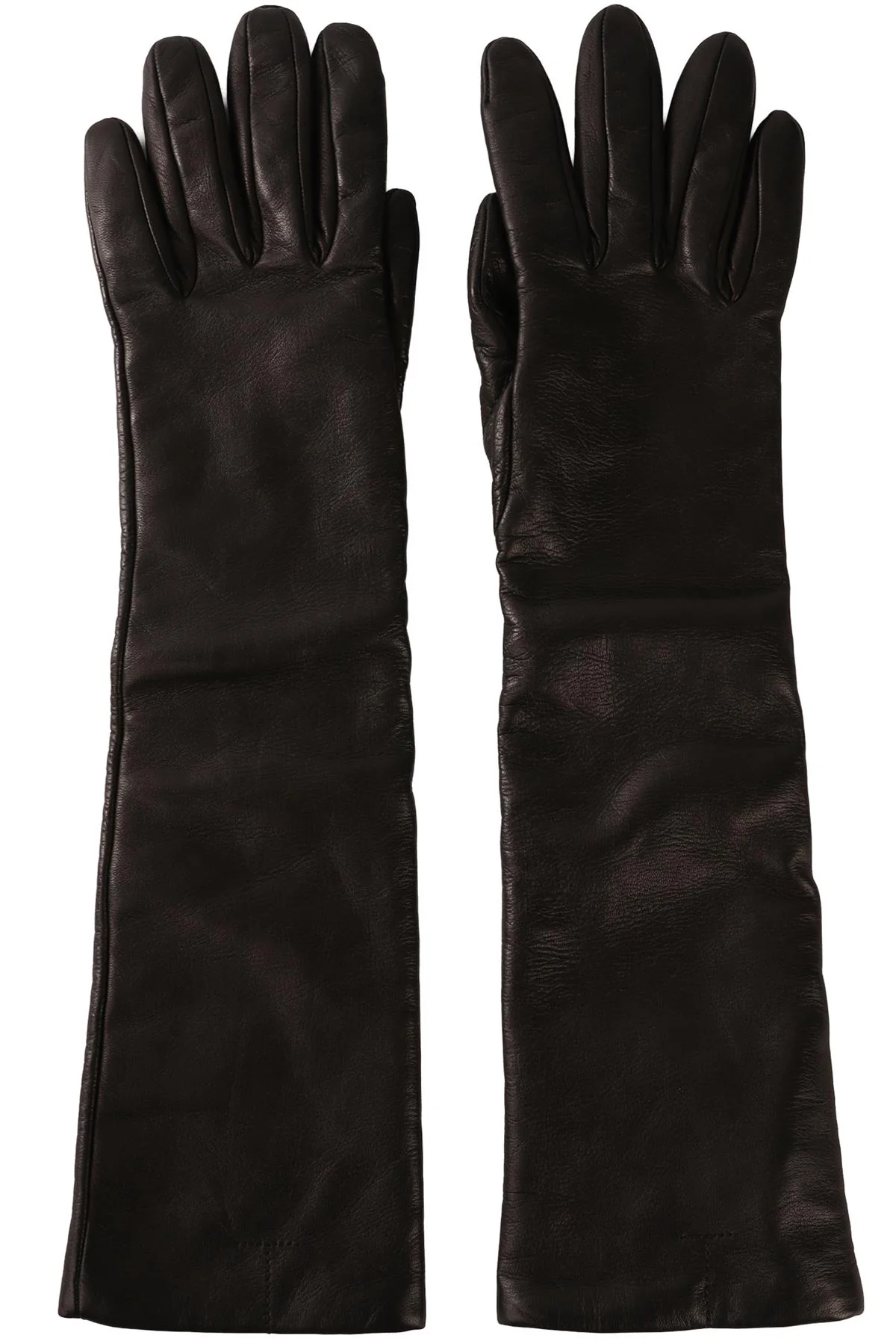 TOTEME BLACK LEATHER GLOVES SMALL