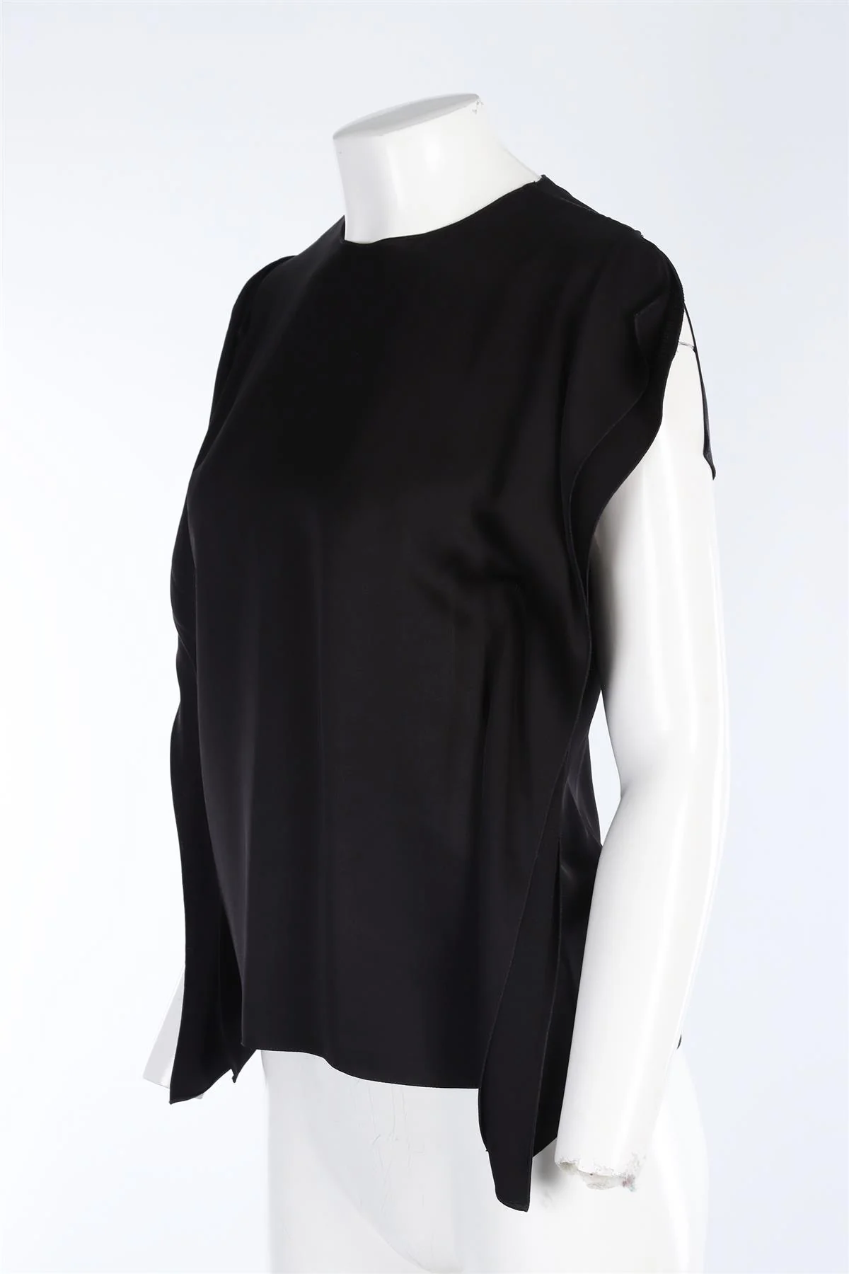 TOTEME BLACK SATIN TOP FR 36 UK 8 - Image 3