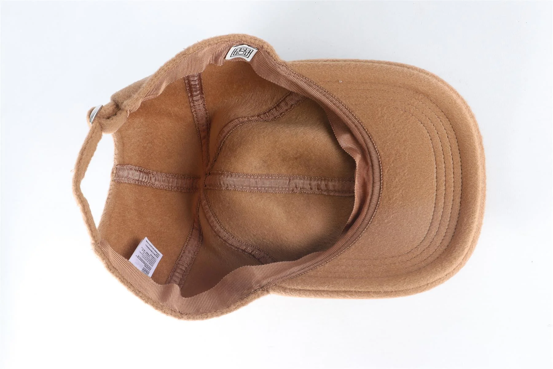 TOTEME BROWN CASHMERE BASEBALL CAP - Image 5