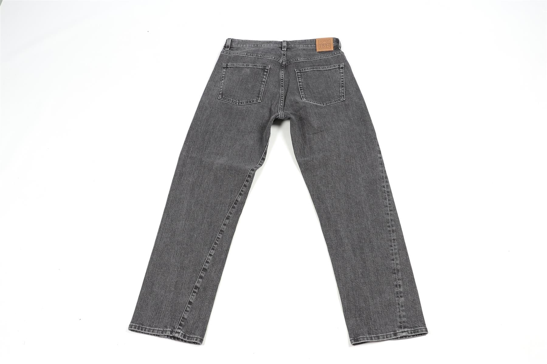 TOTEME GREY HIGH RISE STRAIGHT LEG JEANS W28 UK 10 - Image 4