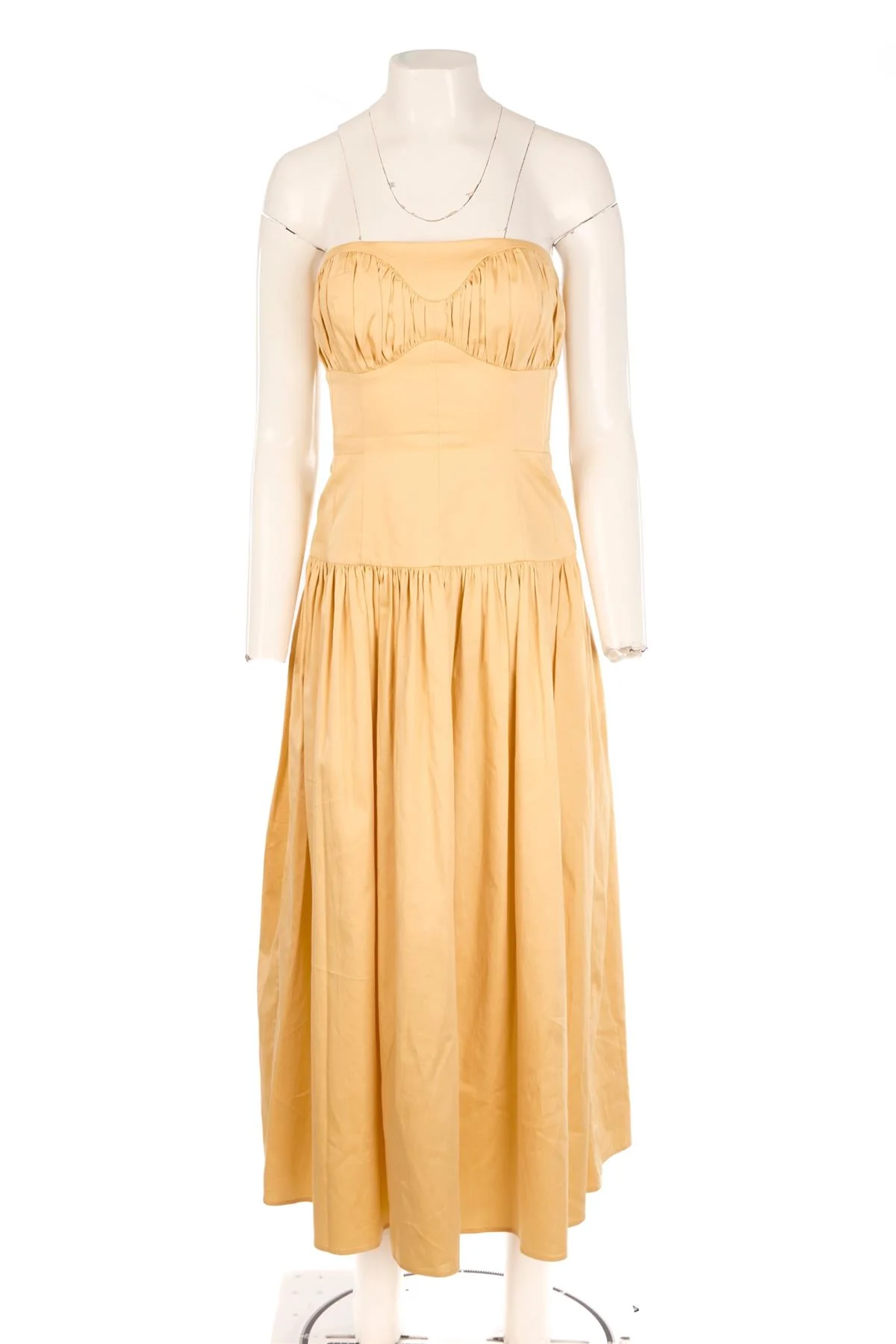 TOVE YELLOW COTTON DRESS IT 36 UK 4 - Image 2
