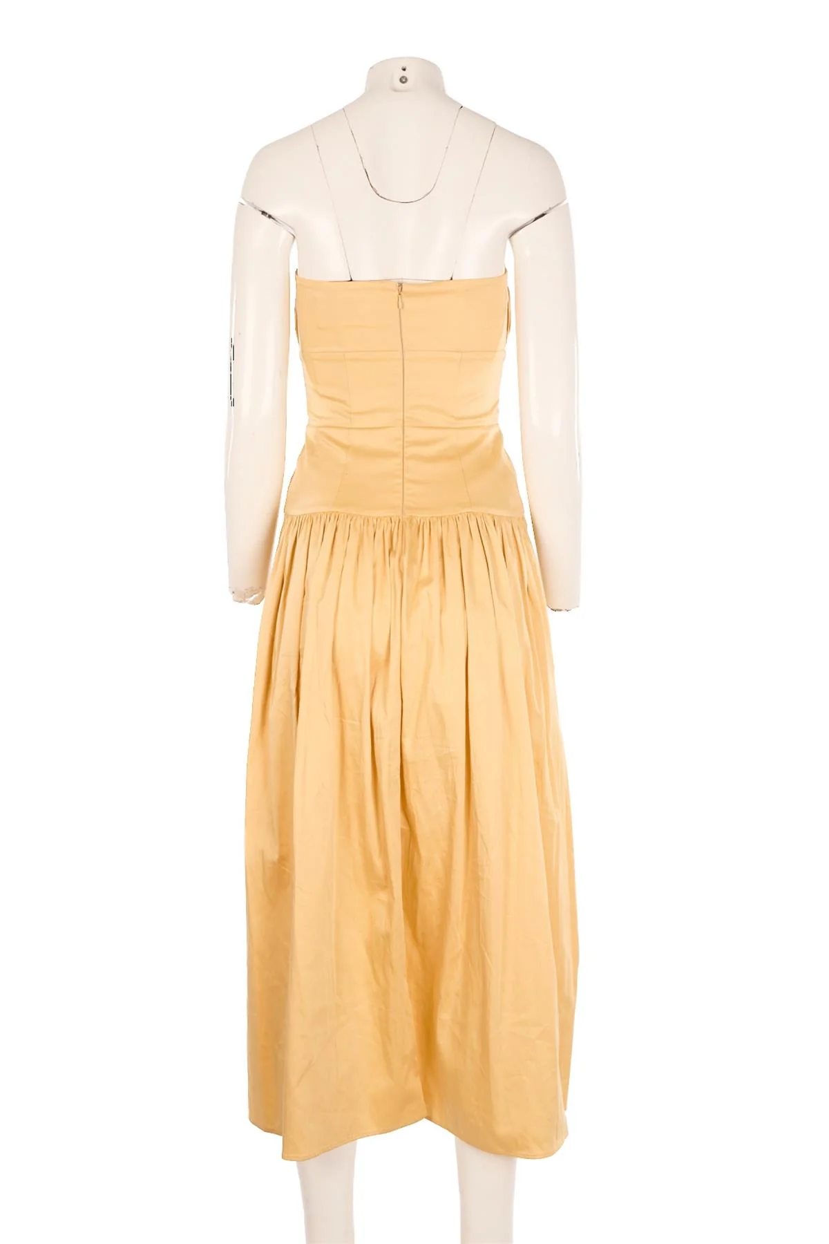 TOVE YELLOW COTTON DRESS IT 36 UK 4 - Image 4