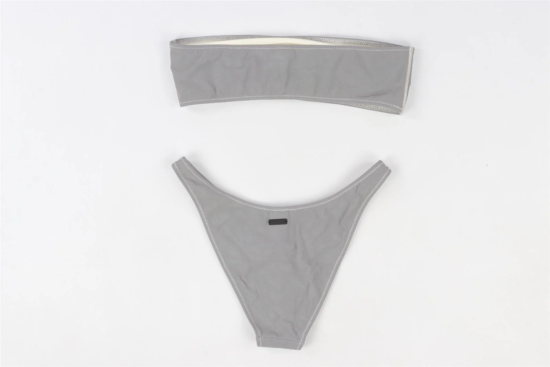 TRIANGLE GREY BIKINI MEDIUM - Image 4