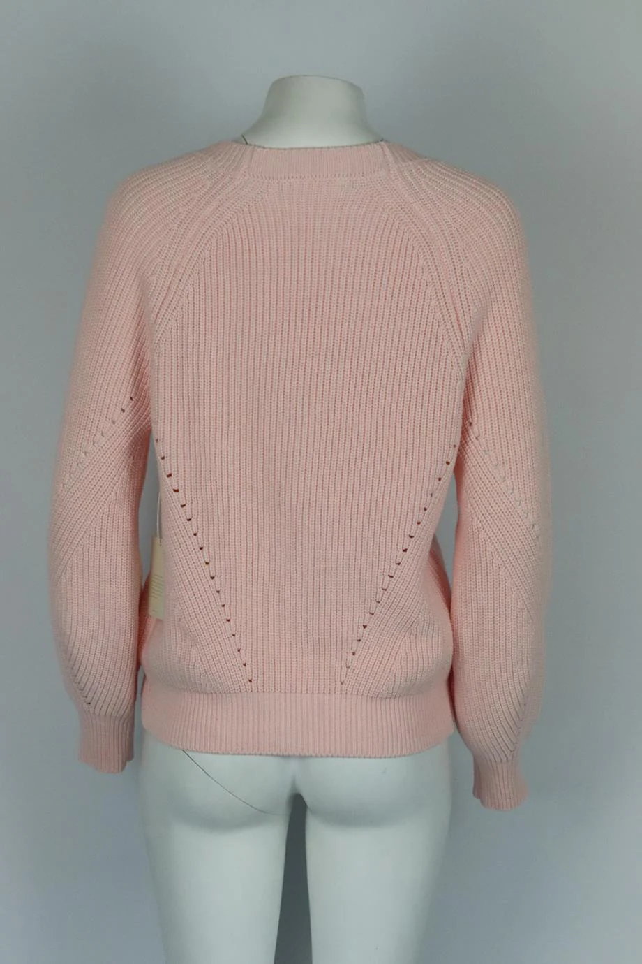 TULAROSA RIBBED COTTON BLEND CARDIGAN SMALL - Image 4