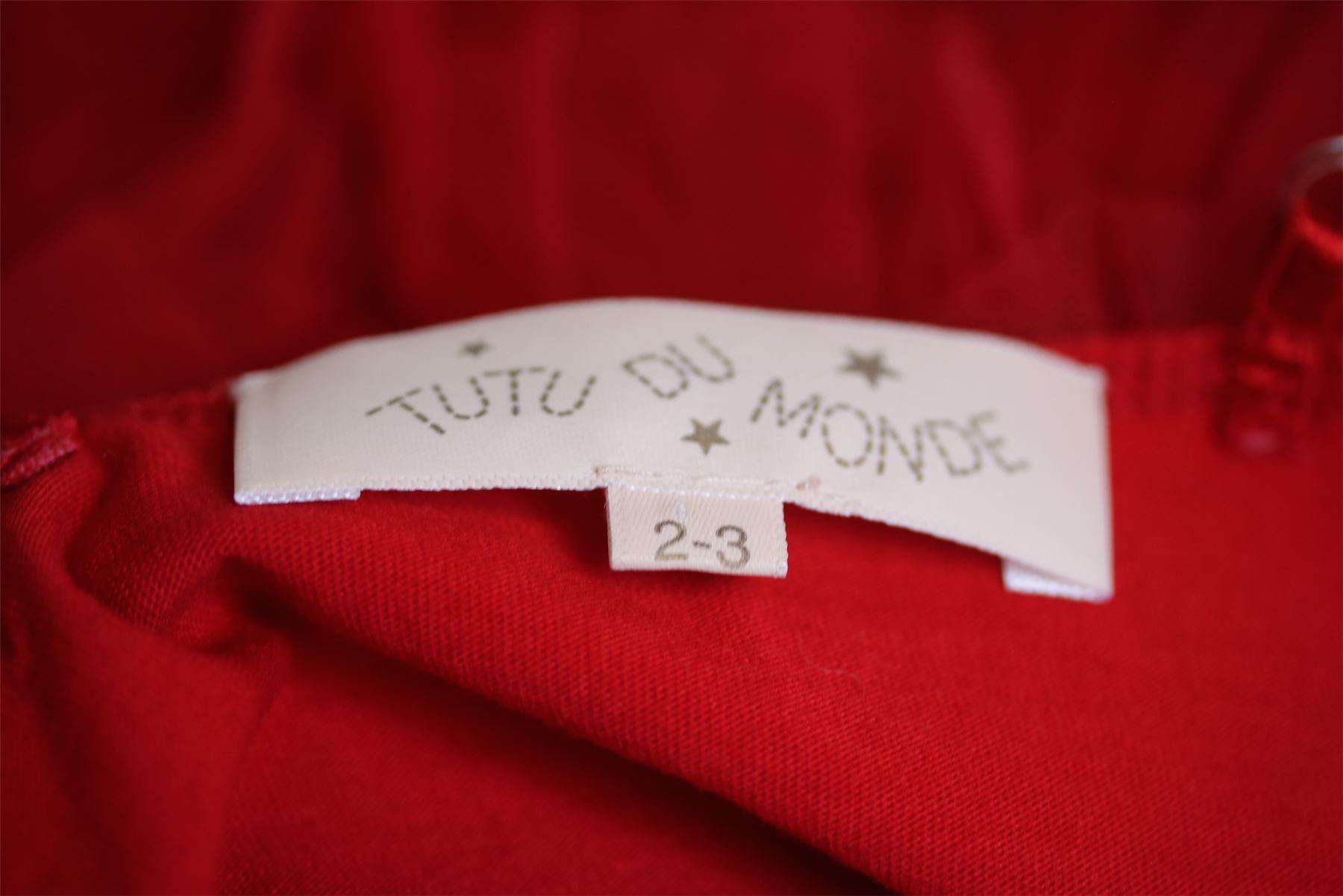 TUTU DU MONDE GIRLS RED BLOOMING ROSE TUTU DRESS 2-3 YEARS - Image 5