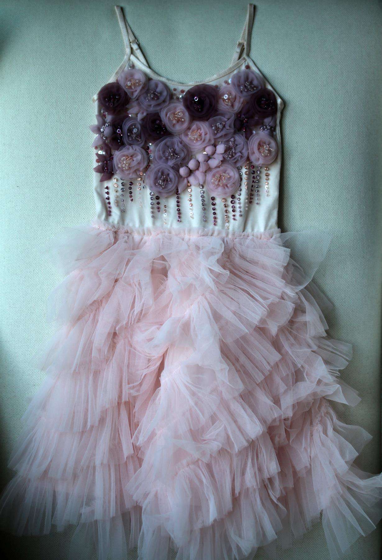 TUTU DU MONDE KIDS GIRLS SMELL THE ROSES TUTU DRESS 4-5 YEARS - Image 2