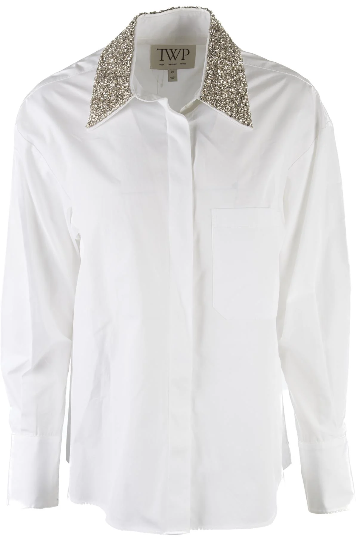 TWP WHITE COTTON SHIRT XSMALL