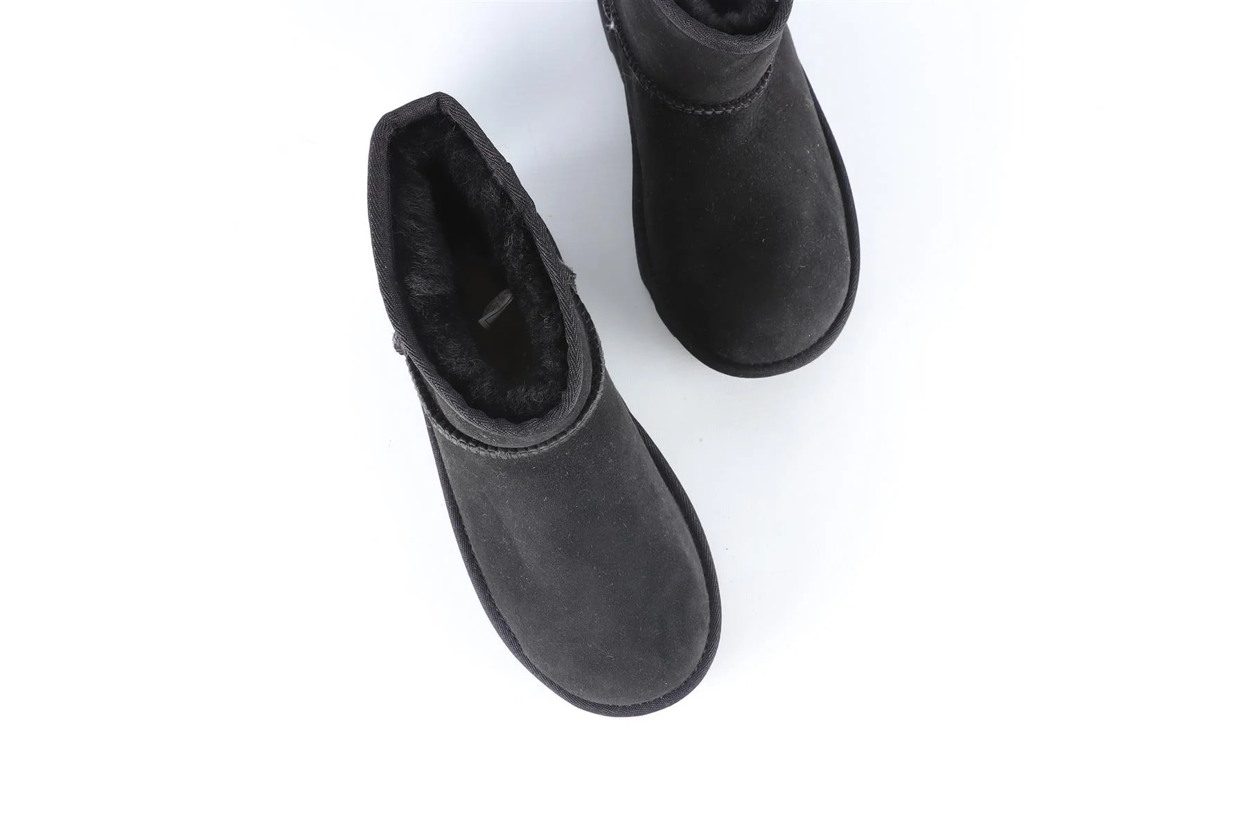 UGG AUSTRALIA BLACK KIDS GIRLS SUEDE BOOTS EU 35 UK 2 US 3 - Image 4