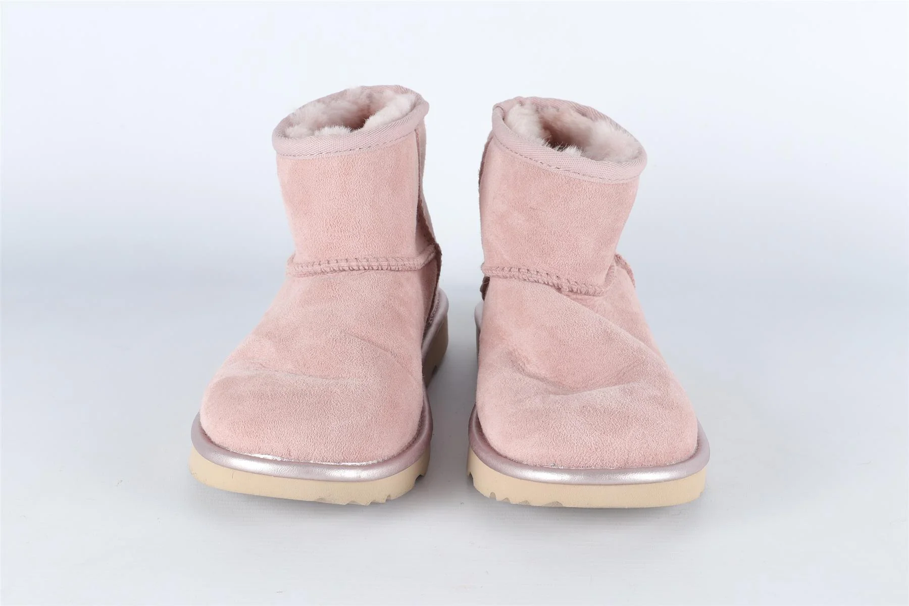 UGG AUSTRALIA PINK KIDS GIRLS SUEDE BOOTS EU 35 UK 2 US 3 - Image 3