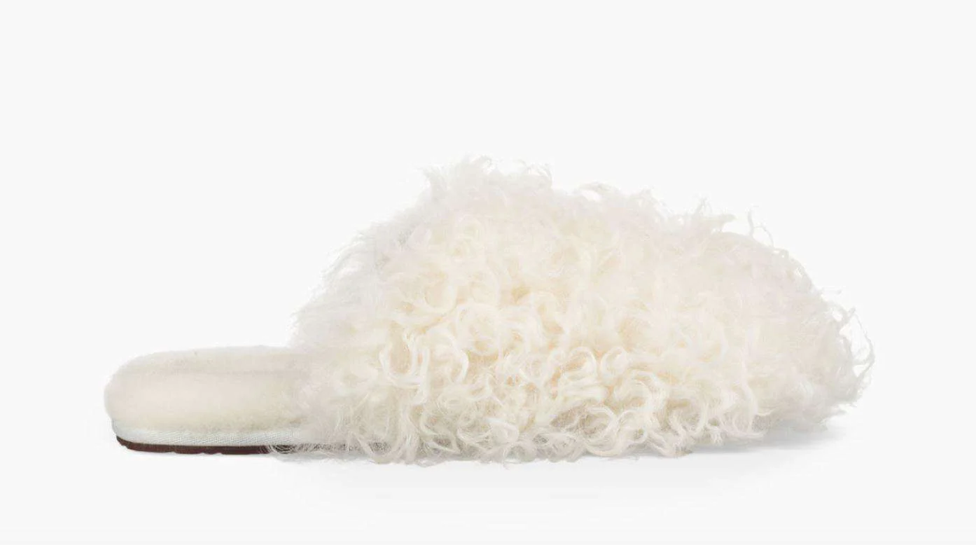 UGG FLUFF MOMMA MONGOLIAN CLOG EU 37 UK 4.5 US 6