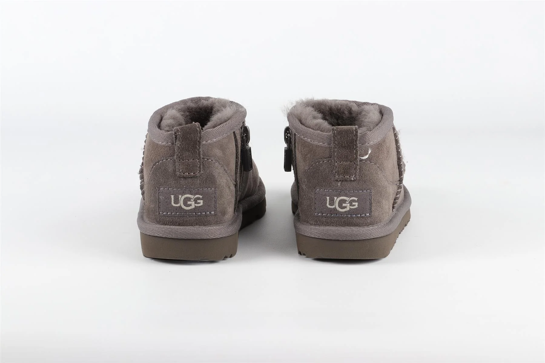 UGG GREY GIRLS BOOTS UK 9 EU 27.5 US 10 - Image 5