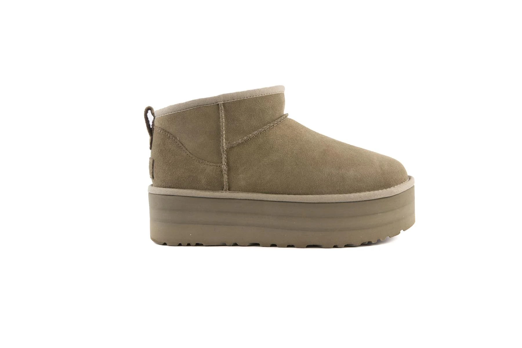 UGG GREY SUEDE PLATFORM ANKLE BOOTS UK 7 EU 40 US 9 - Image 2
