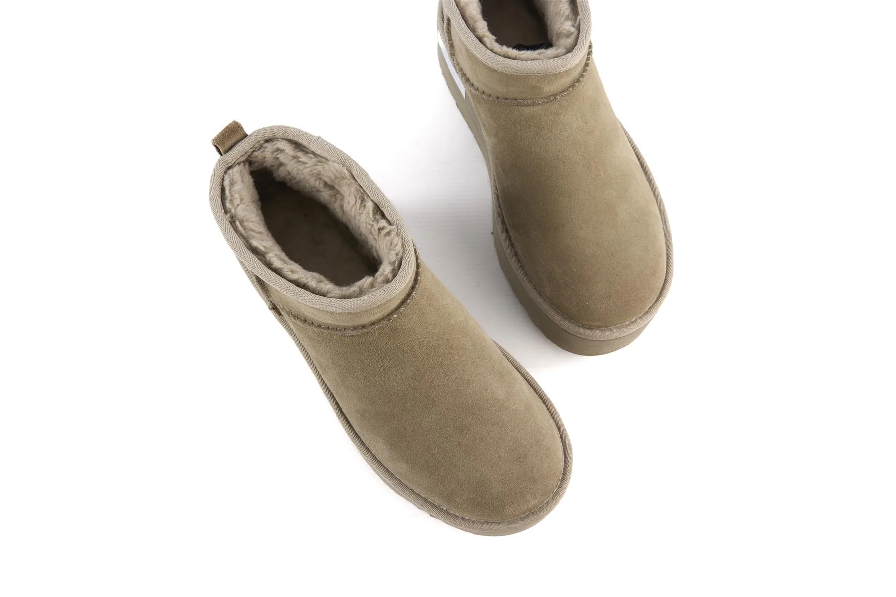 UGG GREY SUEDE PLATFORM ANKLE BOOTS UK 7 EU 40 US 9 - Image 4