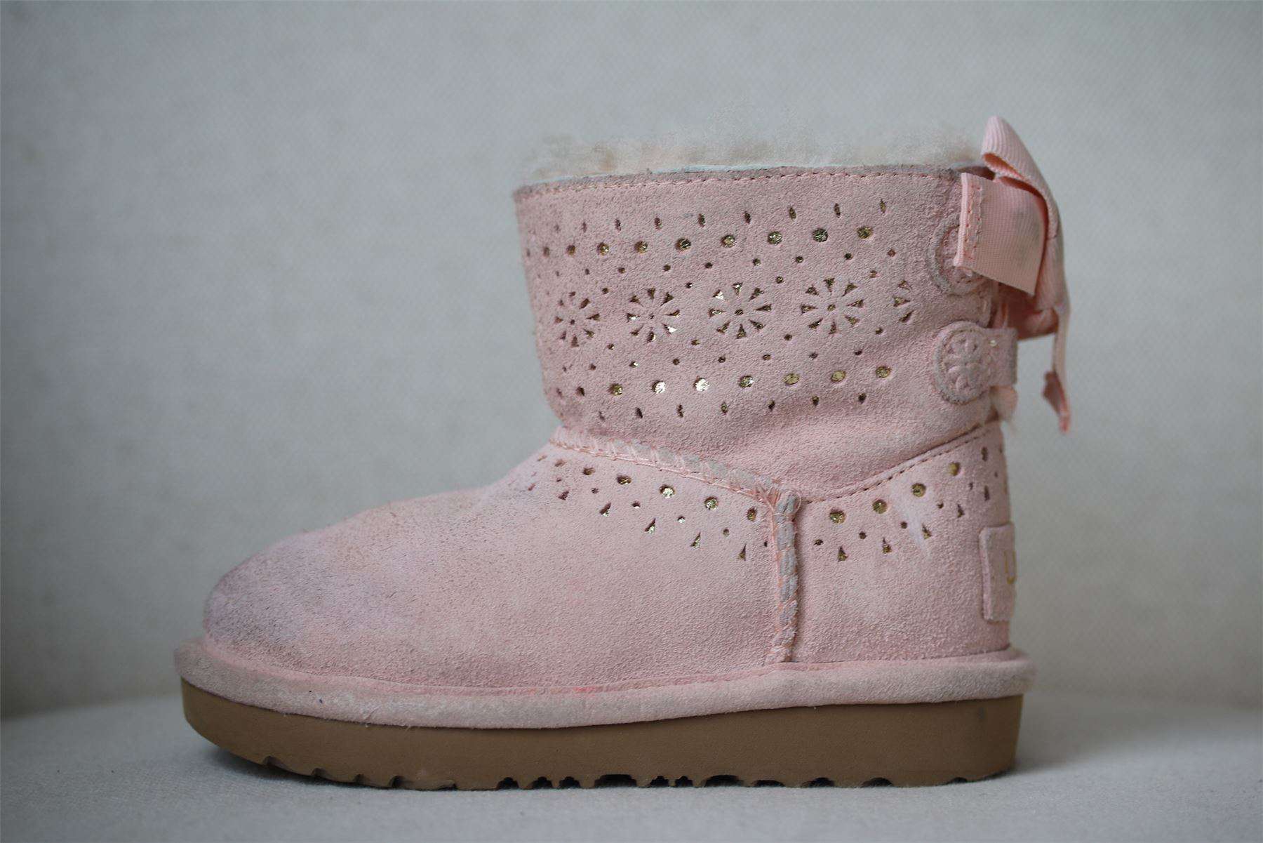 UGG KIDS DAE SUNSHINE PERF PINK BOOTS EU 25 UK 7