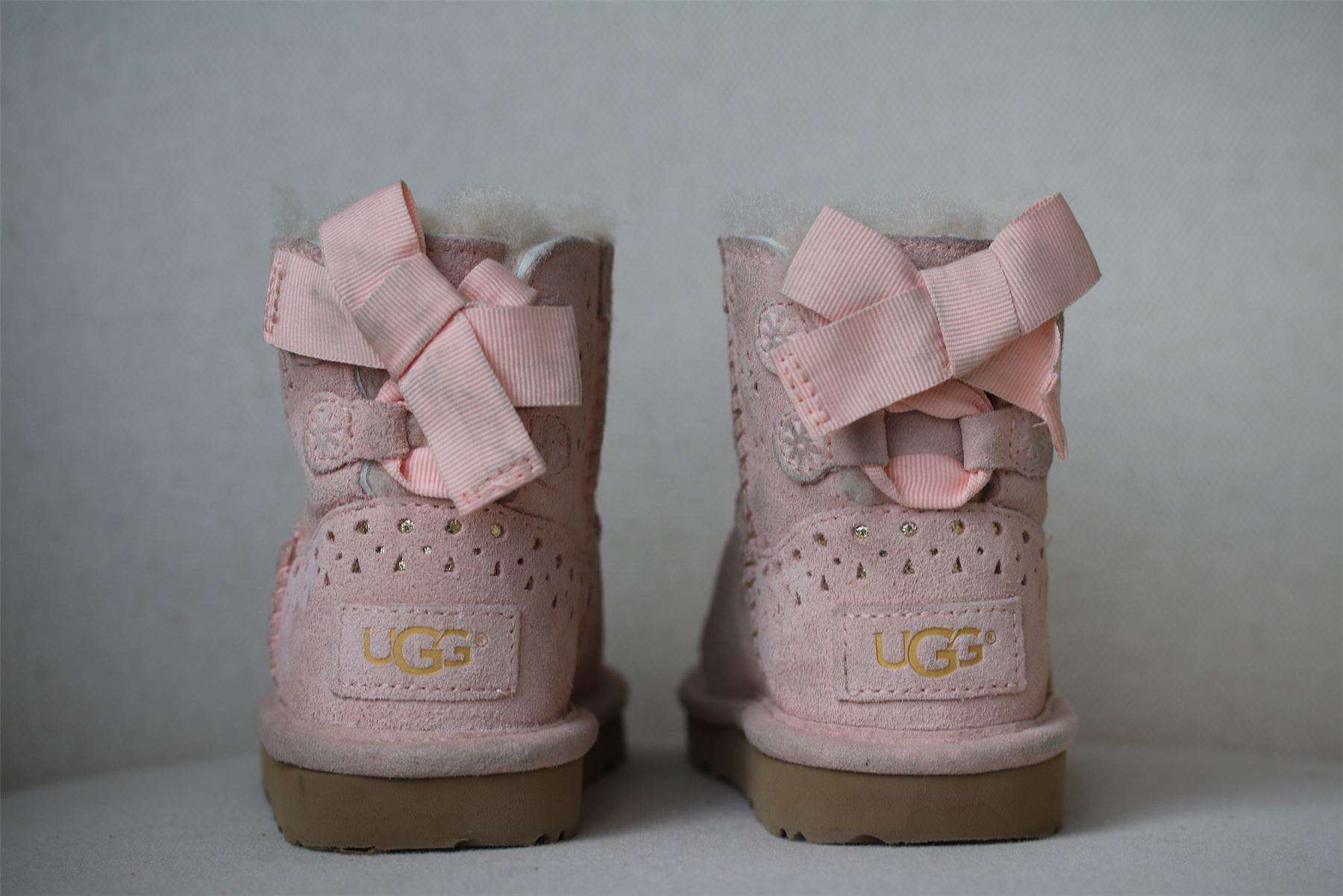 UGG KIDS DAE SUNSHINE PERF PINK BOOTS EU 25 UK 7 - Image 4