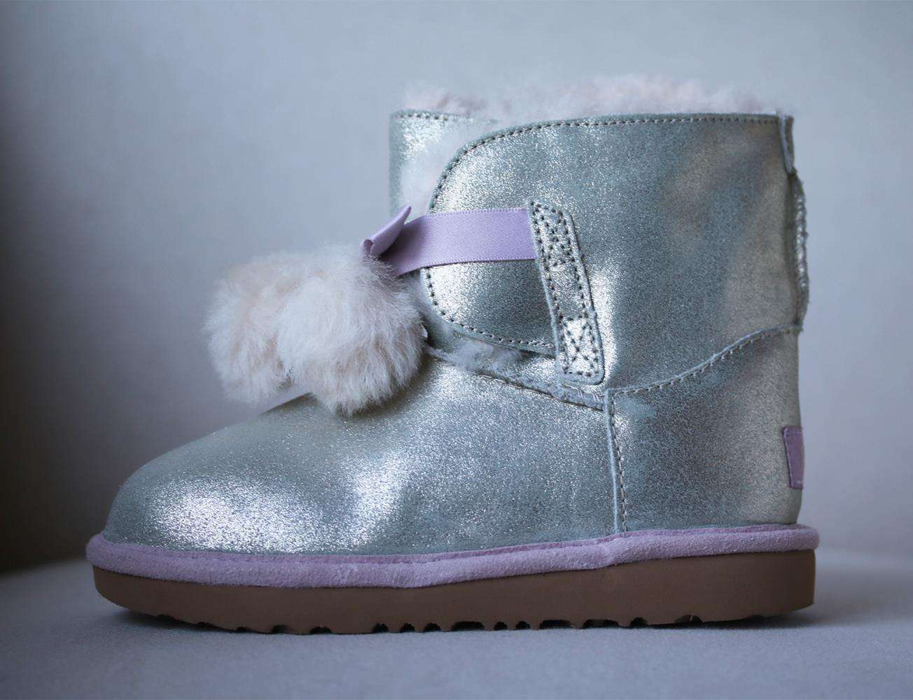 UGG KIDS GIRLS GITA POM POM BOOTS EU 30 UK 12 - Image 3