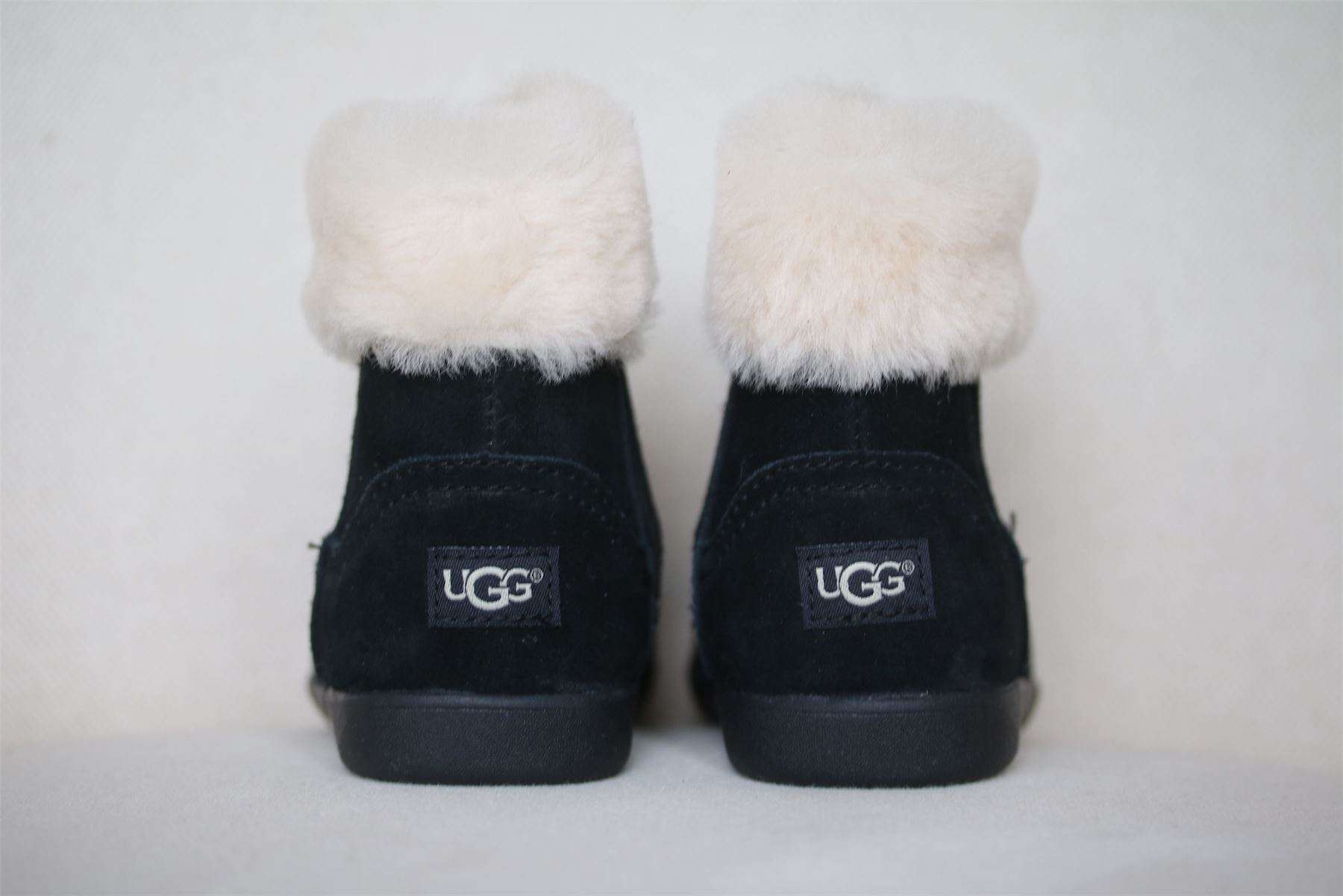 UGG KIDS GIRLS JORIE BLACK ANKLE BOOTS EU 25 UK 7 - Image 3