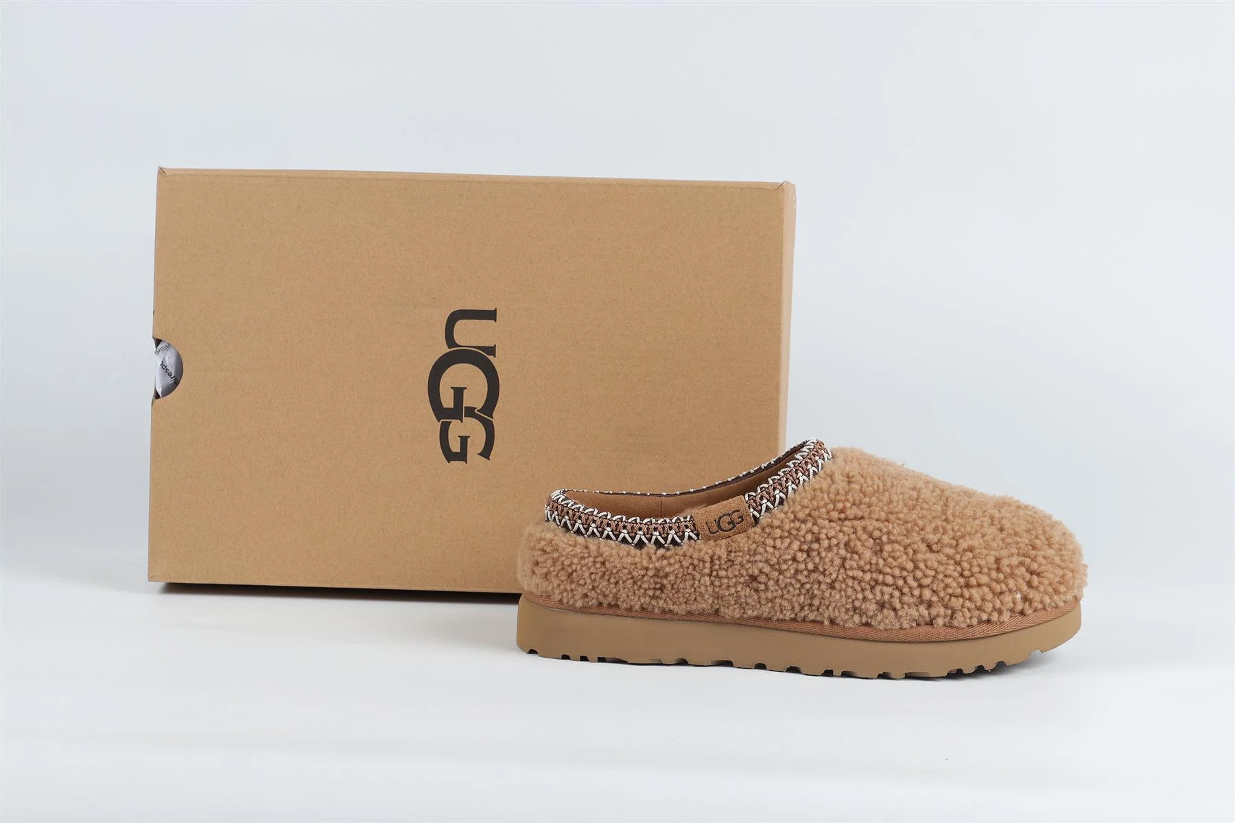 UGG TAN FAUX SHEARLING SLIPPERS EU 38 UK 5 US 7 - Image 7