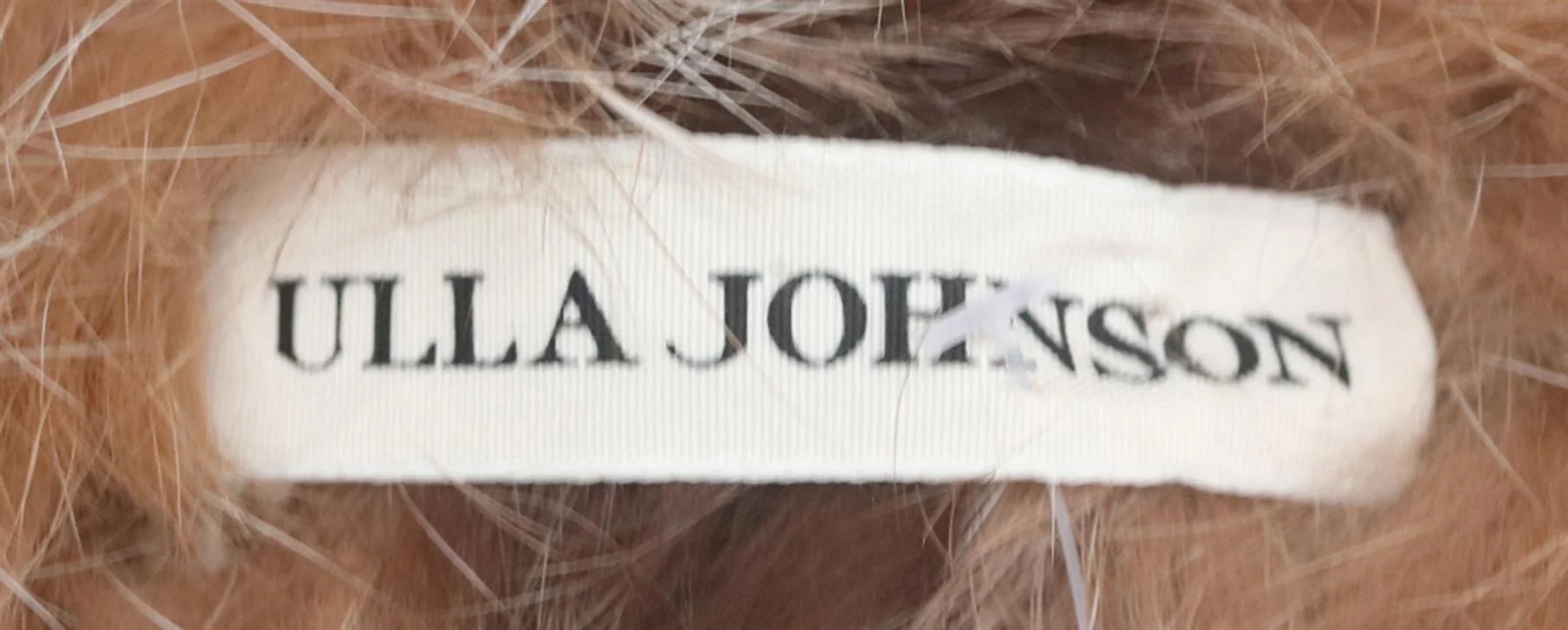ULLA JOHNSON CHRISTA PRINTED RABBIT FUR COAT MEDIUM - Image 5