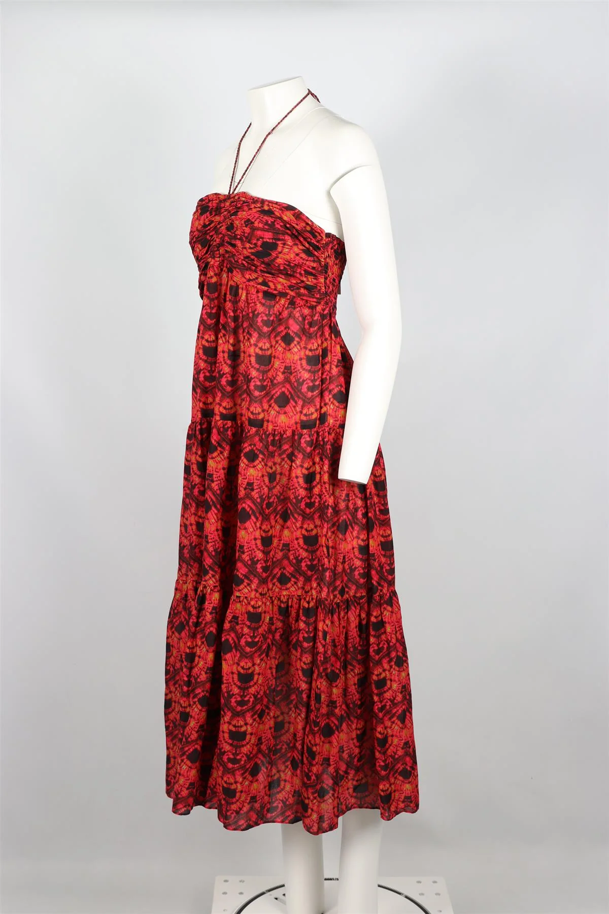 ULLA JOHNSON COTTON BLEND MIDI DRESS LARGE - Image 3