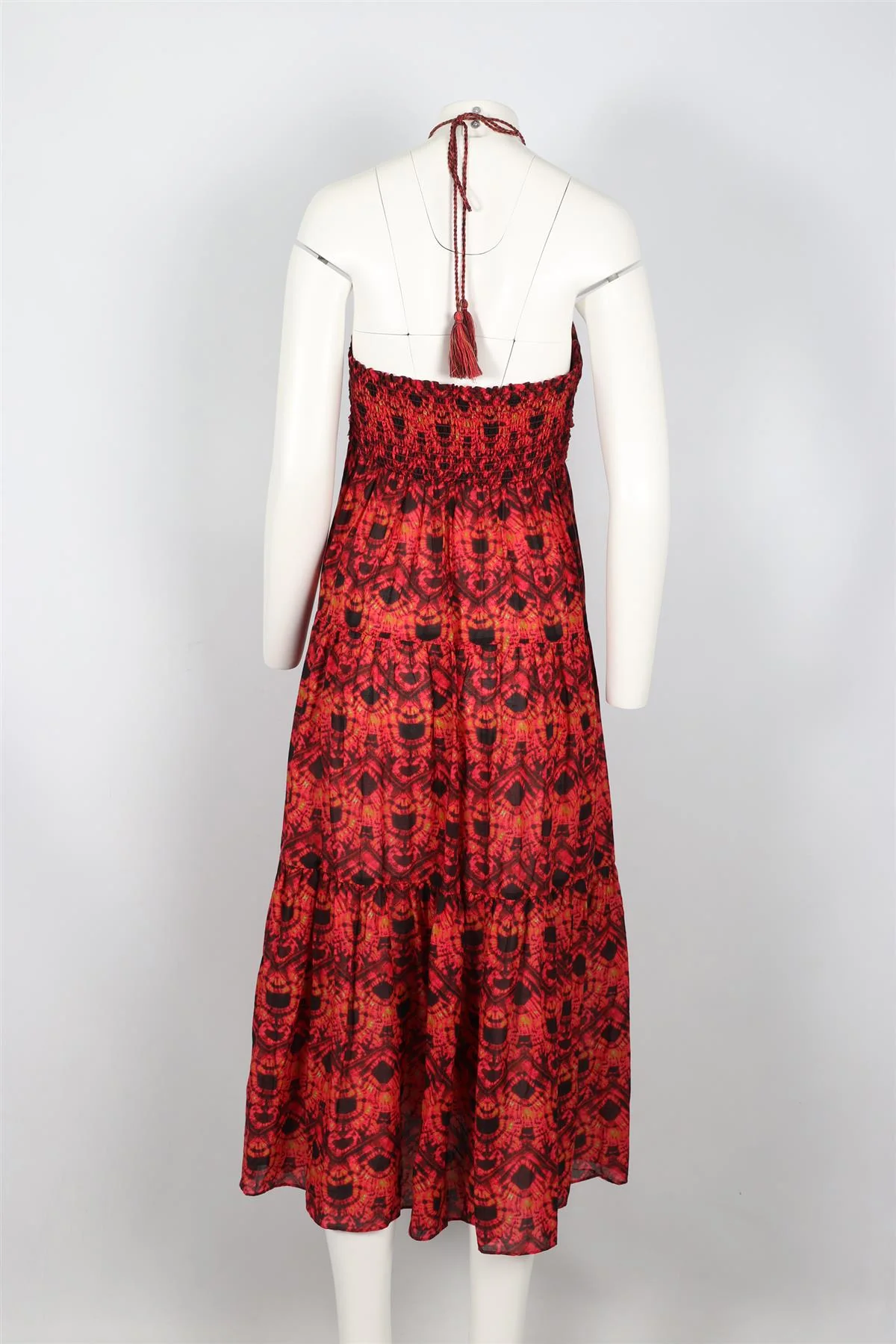 ULLA JOHNSON COTTON BLEND MIDI DRESS LARGE - Image 4