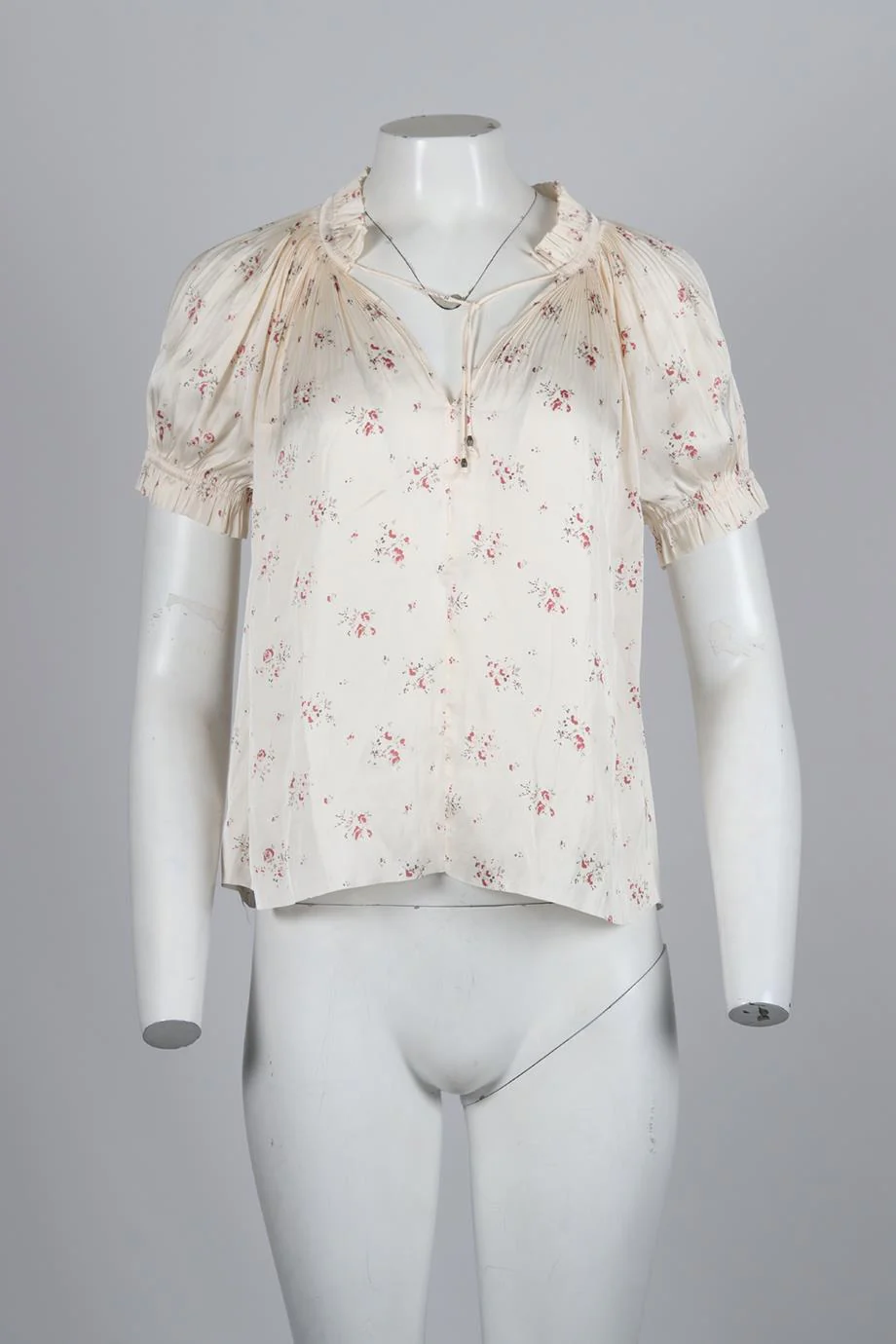 ULLA JOHNSON FLORAL PRINT SATIN TOP US 4 UK 8 - Image 2