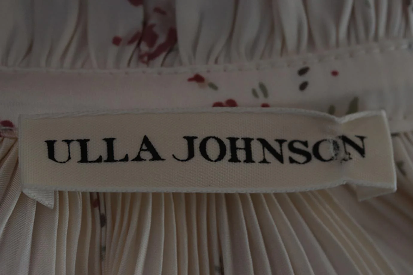 ULLA JOHNSON FLORAL PRINT SATIN TOP US 4 UK 8 - Image 5